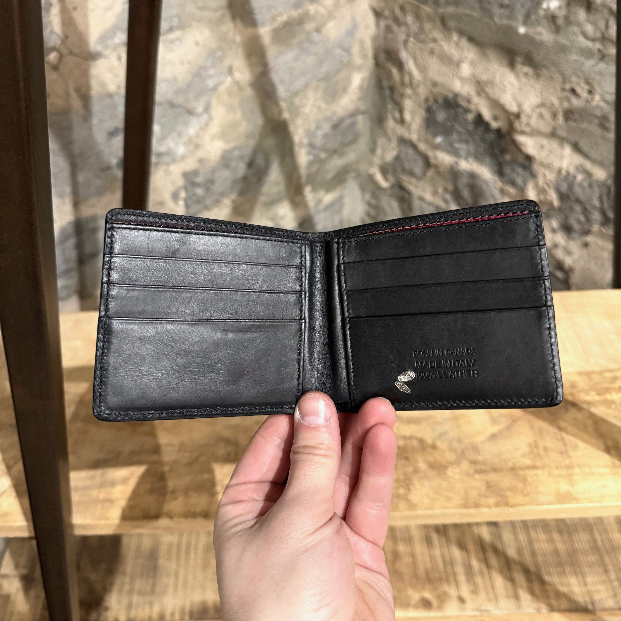 Dsquared2 Dsquared2 Black Patent Leather Bifold Wallet Size ONE SIZE - 5 Thumbnail
