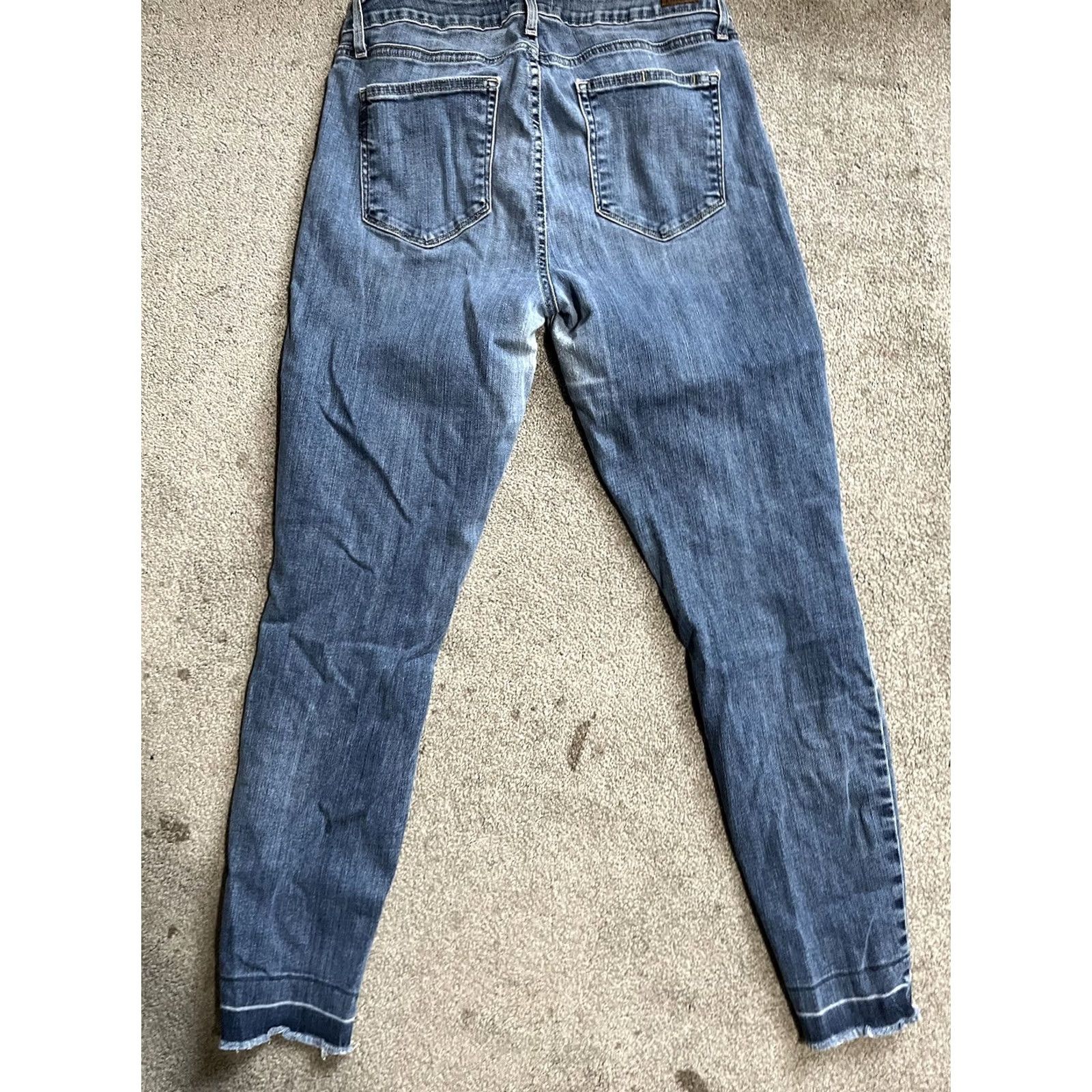 Paige PAIGE Verdugo Skinny Jeans Size 32 Ankle Distressed Medium Wash Women's Size 24" / US 00 / IT 34 - 3 Thumbnail
