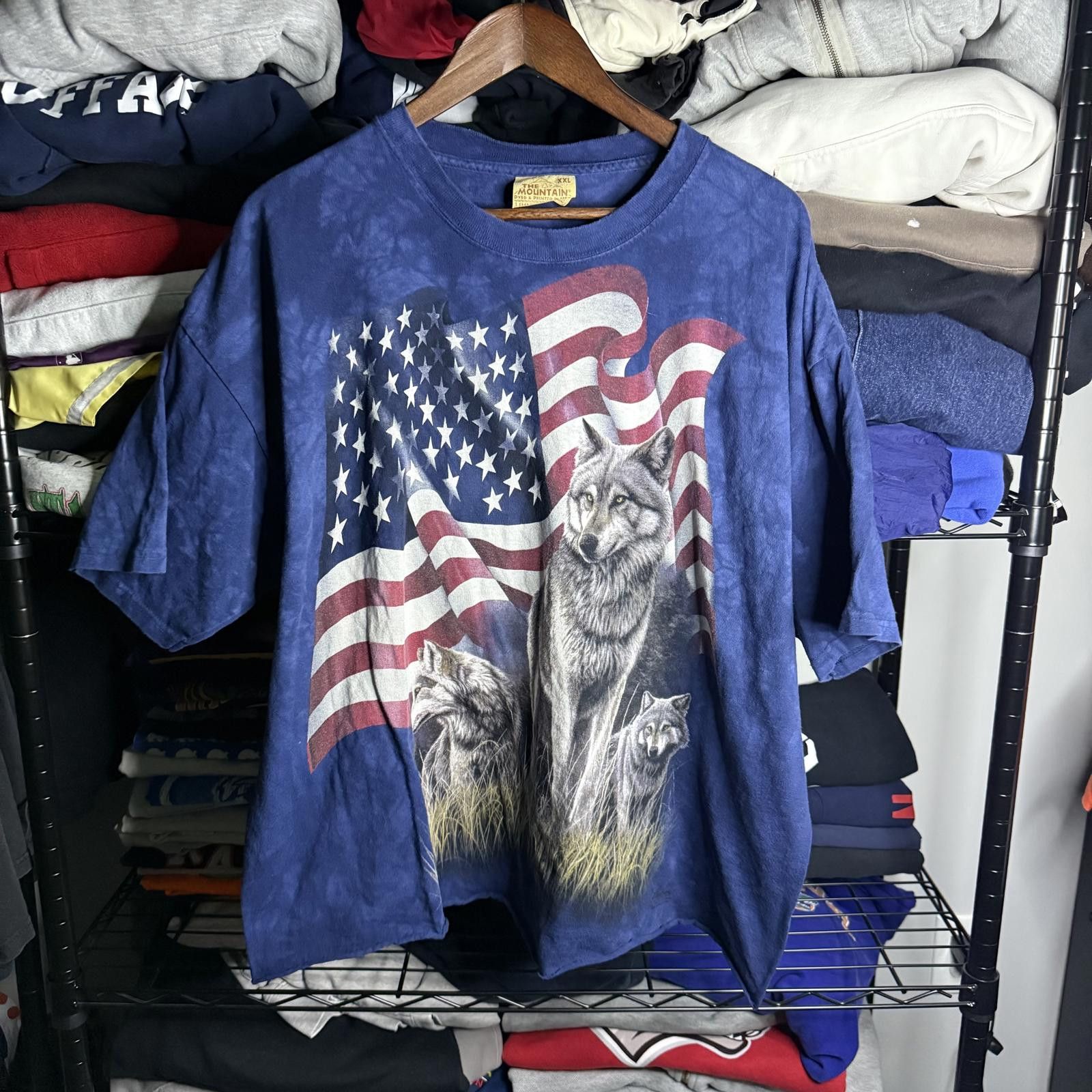 The Mountain Vintage Mountain Wolf USA T-shirt Size US XXL / EU 58 / 5 - 1 Thumbnail
