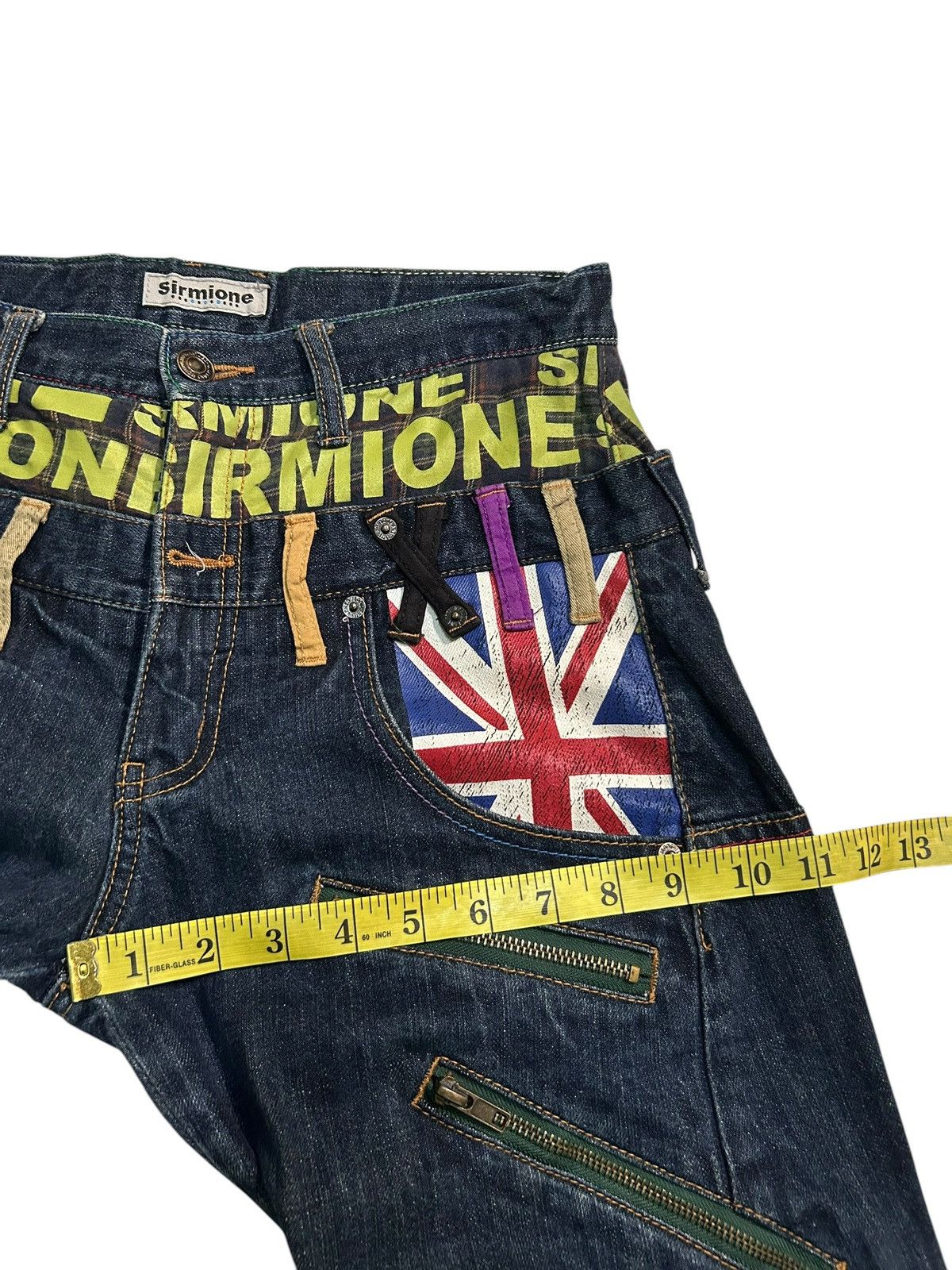 Japanese Brand × Kapital × Vintage Sirmione Double Waist Japanese Punk bondage Denim Jeans Size US 29 - 17 Thumbnail