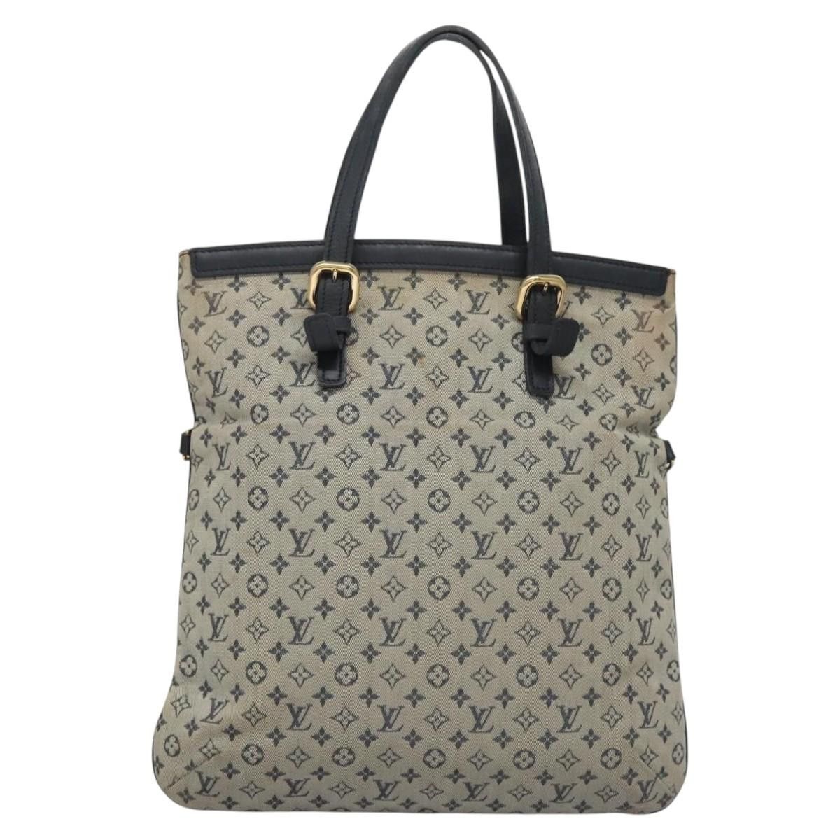 Louis Vuitton LOUIS VUITTON Monogram Mini Françoise Tote Bag Blue M92208 Size ONE SIZE - 13 Thumbnail