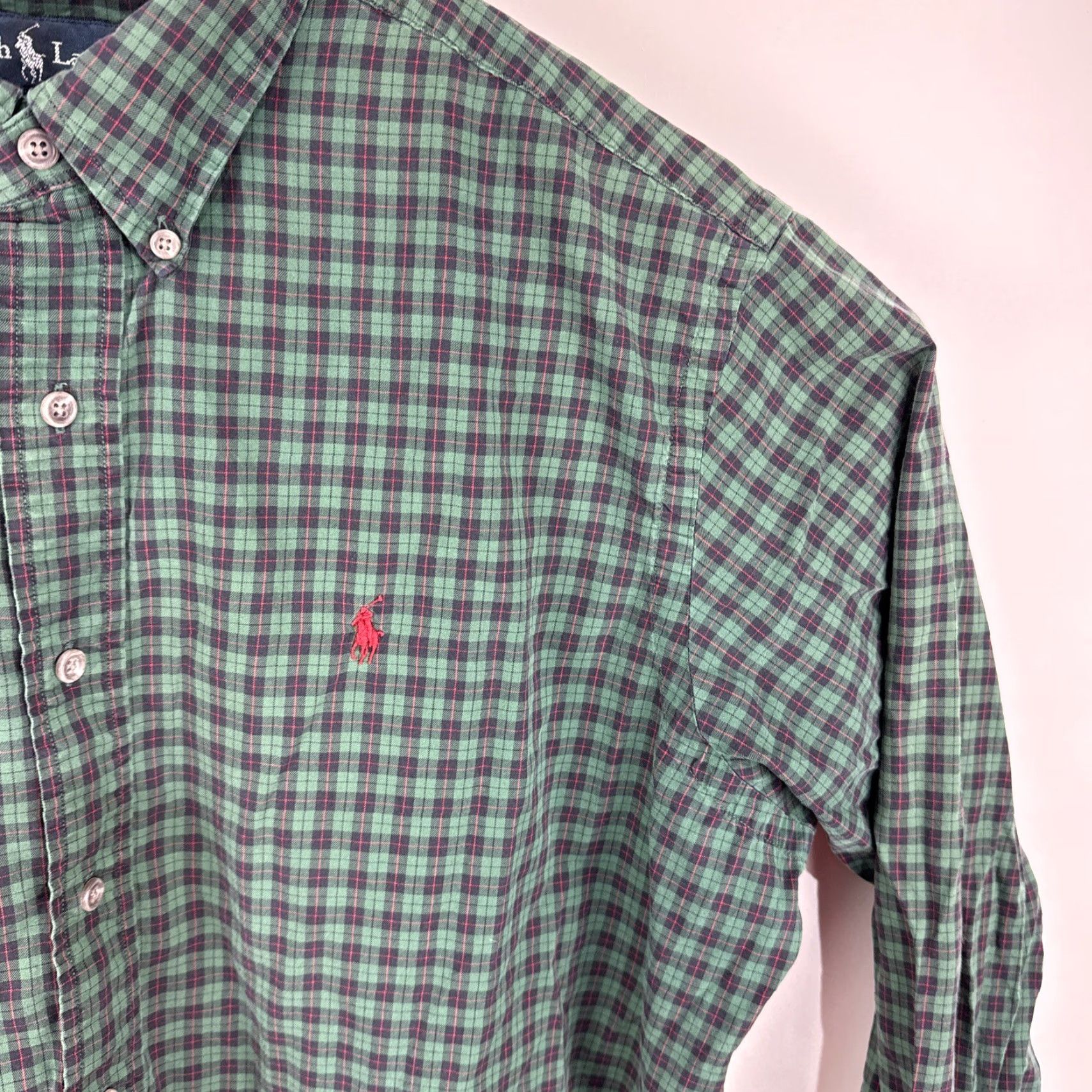Polo Ralph Lauren VINTAGE Polo Ralph Lauren Mens Classic Fit Shirt XL Plaid Long Sleeve Button-Up Size US XL / EU 56 / 4 - 5 Thumbnail