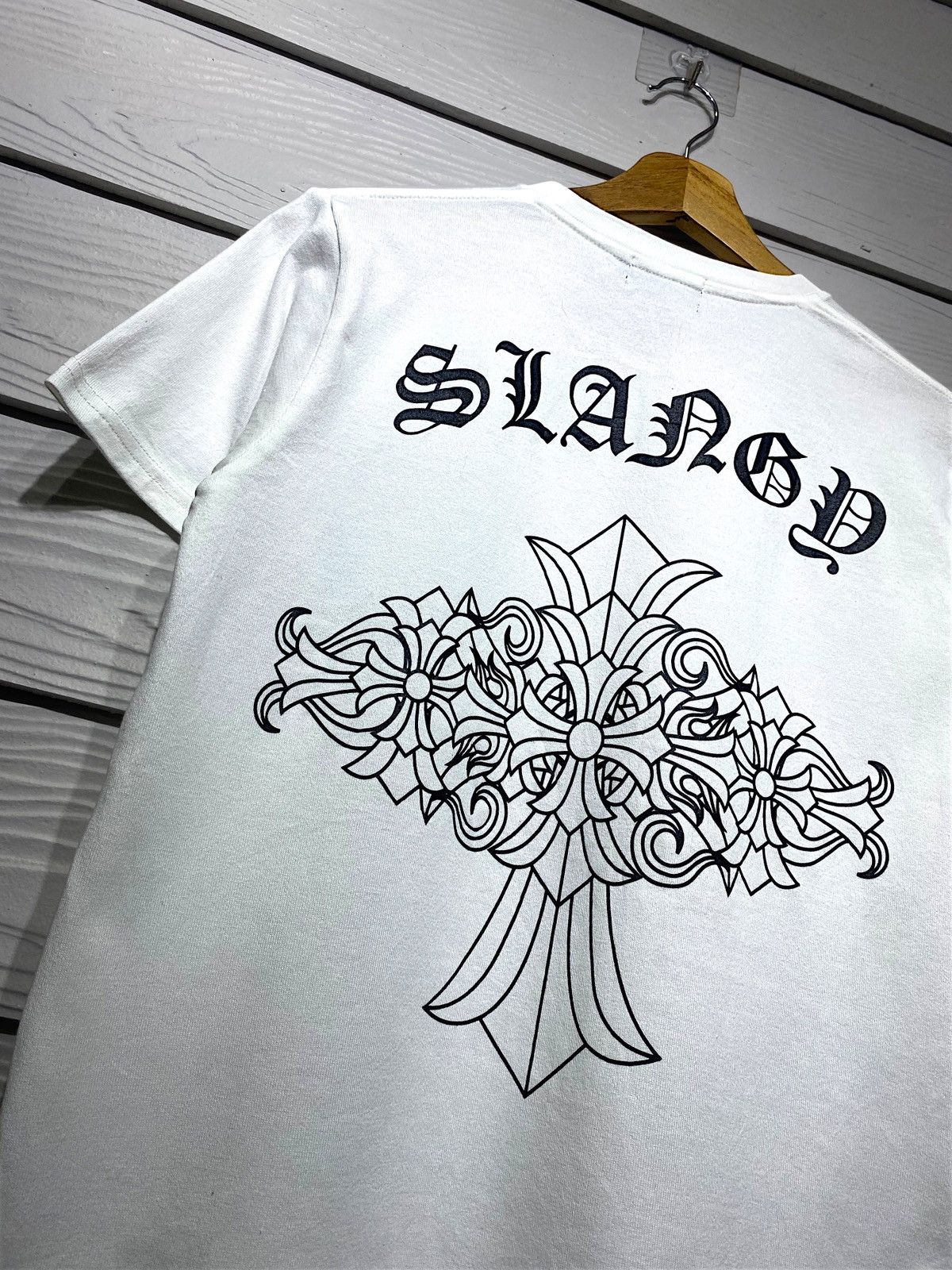 Japanese Brand Japan SLANGY Fucker Chrome Heart Malibu Cross Parody Tee Size US M / EU 48-50 / 2 - 10 Thumbnail