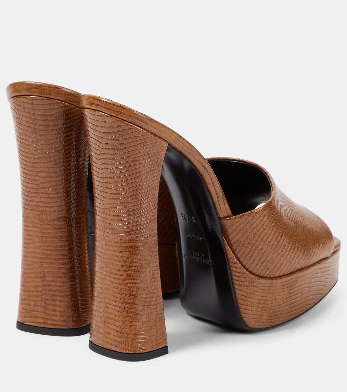 Saint Laurent Paris o1bcso1str1225 Heels in Brown Size US 9 / IT 39 - 3 Thumbnail