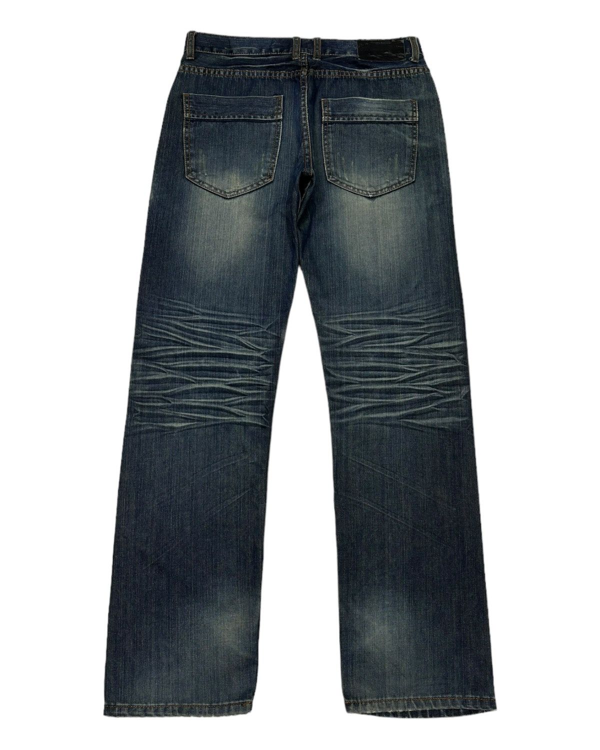 14th Addiction 1990s DIVINER CLAW MARK DISTRESSED DENIM PUNK JEANS Size US 32 / EU 48 - 6 Thumbnail