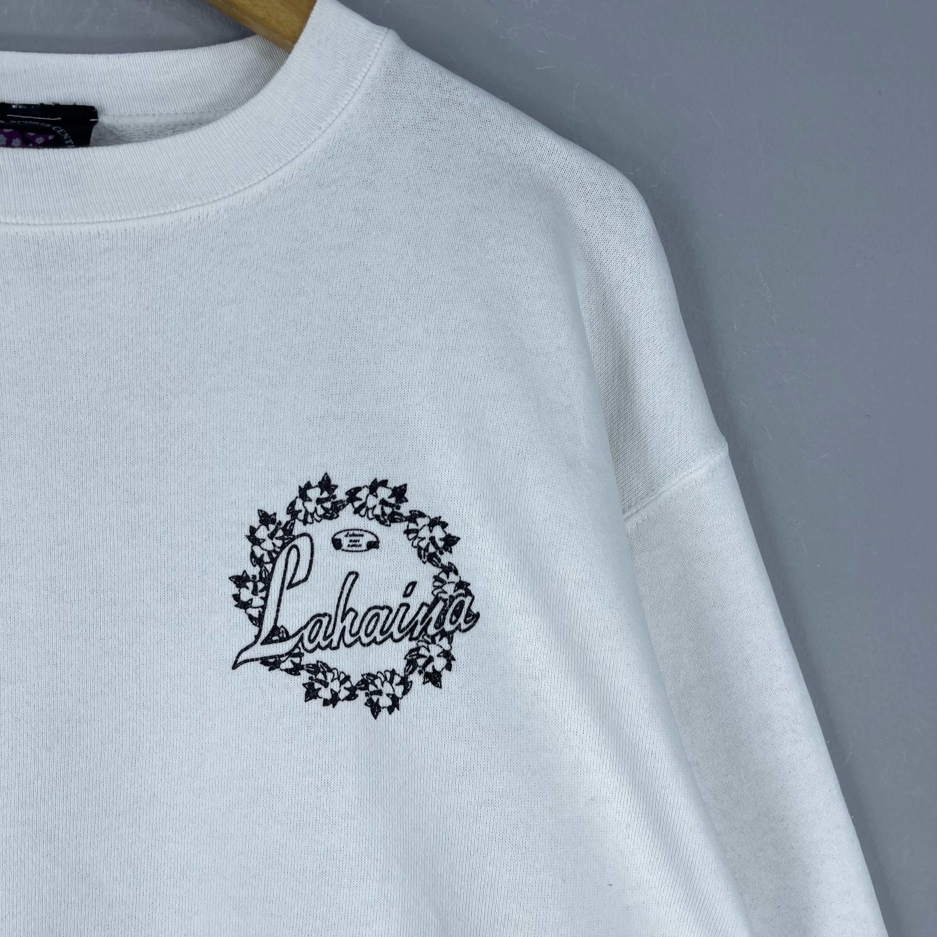 Vintage Vintage 90s LAHAINA Hawaii Back Hit Printed Sweatshirt Size US M / EU 48-50 / 2 - 6 Thumbnail