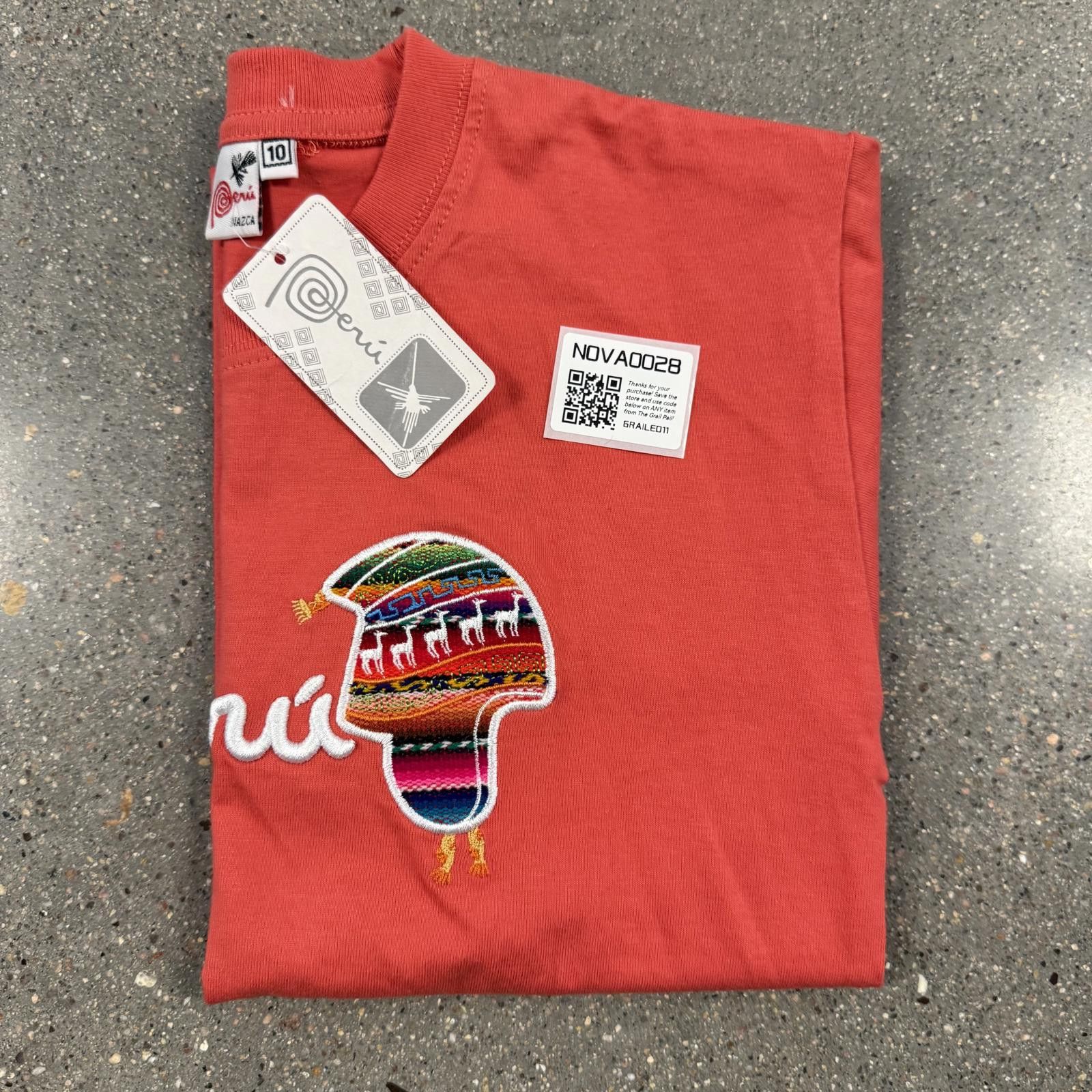 Hathaway Golf NWT Authentic Peru Nazca Embroidered T-Shirt Llama Kids 10 Size US XXS / EU 40 - 11 Thumbnail