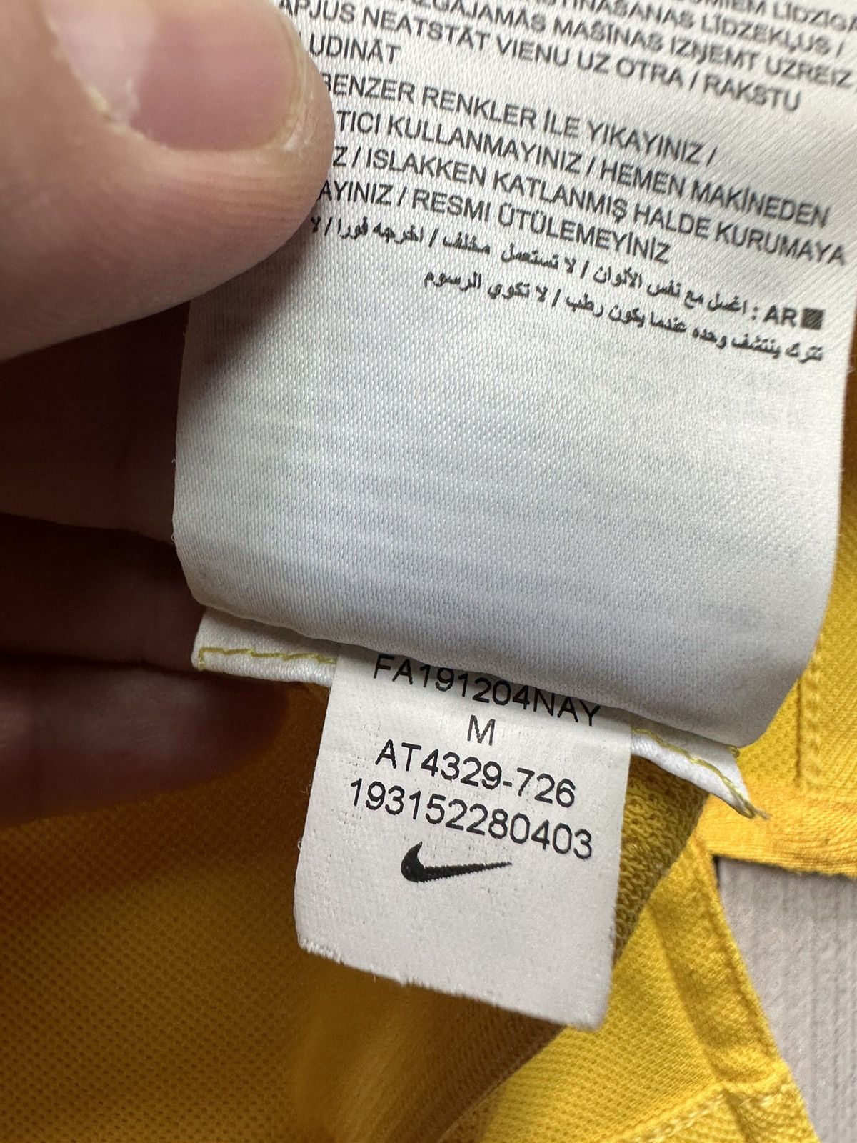 Nike × Vintage Nike Barcelona soccer polo yellow size M Size US M / EU 48-50 / 2 - 7 Thumbnail