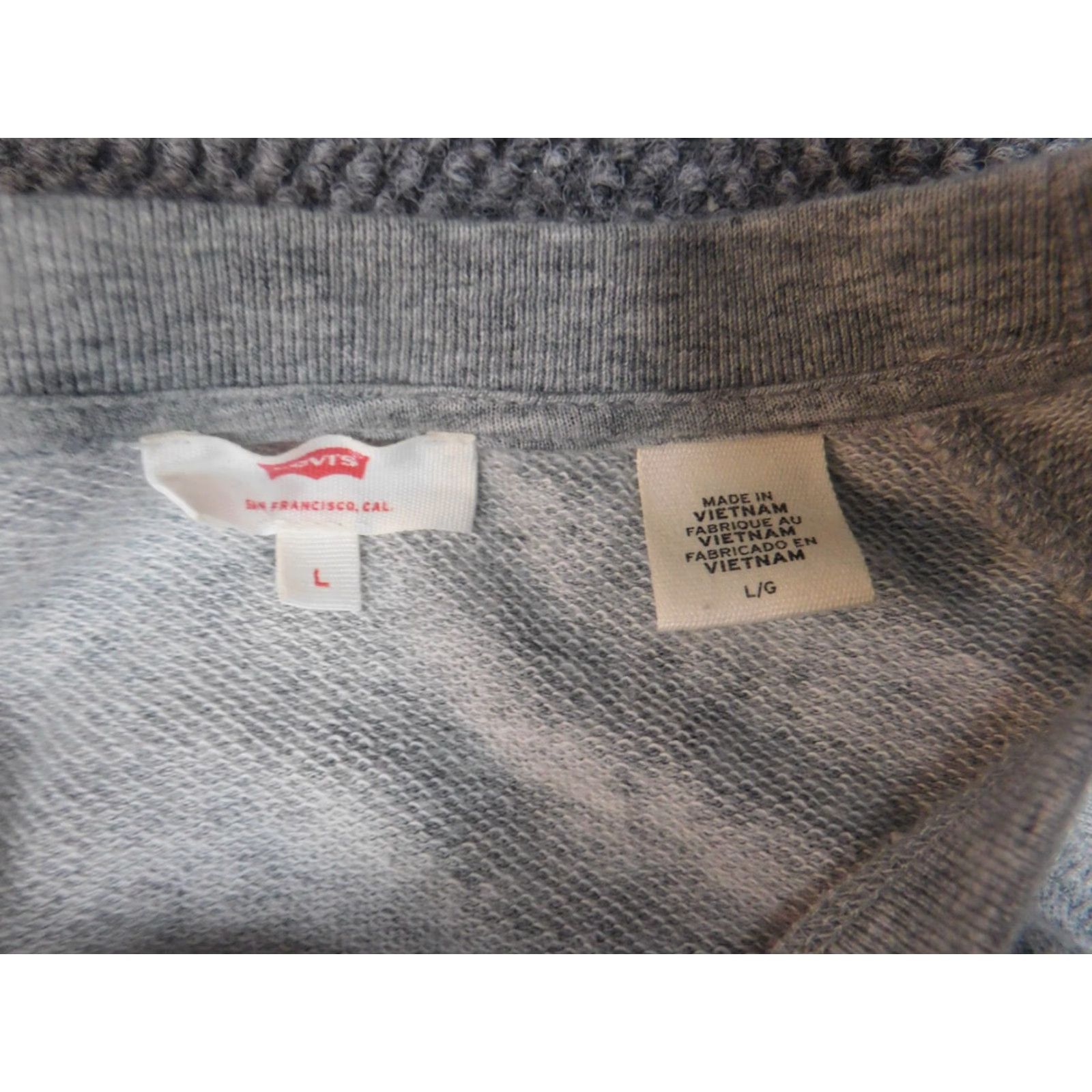 Levi's Levi's Womens Sweater L Gray Pullover Crewneck Logo Knit Cotton Polyester Raglan Long Sleeve Classic Vintage? Size L / US 10 / IT 46 - 5 Thumbnail