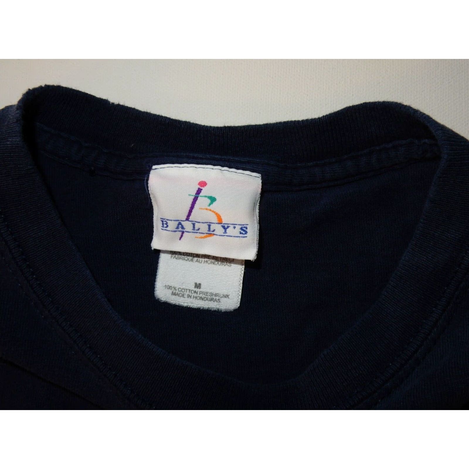 Bally VINTAGE Bally's Men's T Shirt Short Sleeve Cotton Size M Blue Las Vegas Gym Size US M / EU 48-50 / 2 - 2 Thumbnail