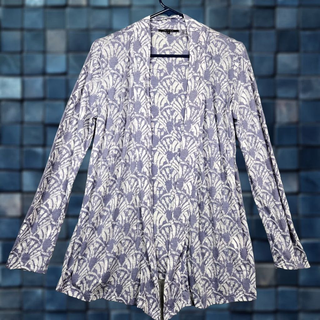 Vintage Nie + Zoe Top Floral Printed Long Sleeve Open Front Light-weigh Size S Size S / US 4 / IT 40 - 1 Thumbnail