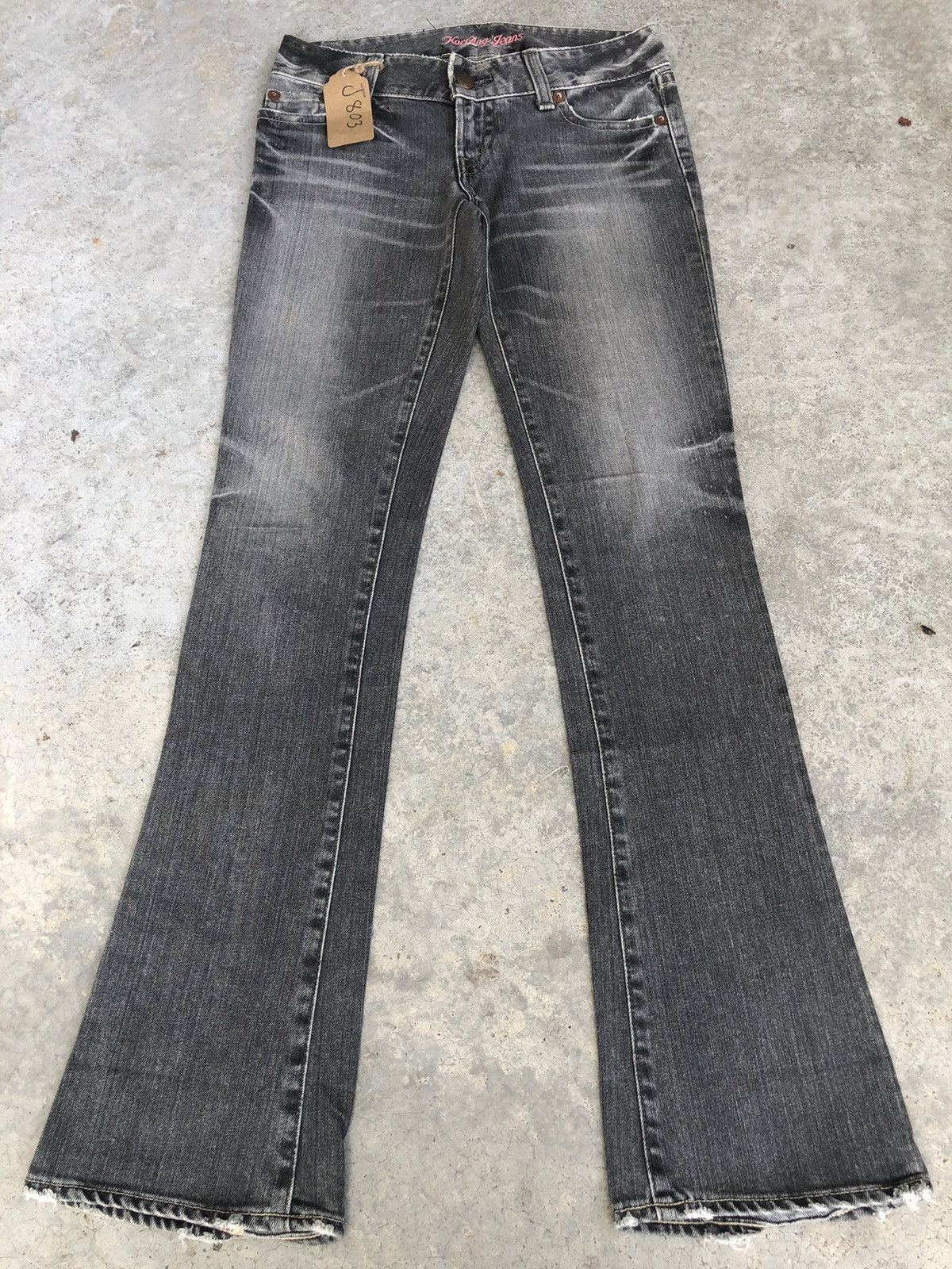 If Six Was Nine Japanese Kari Ang Flared Jeans Distressed Jeans Size US 30 / EU 46 - 1 Thumbnail