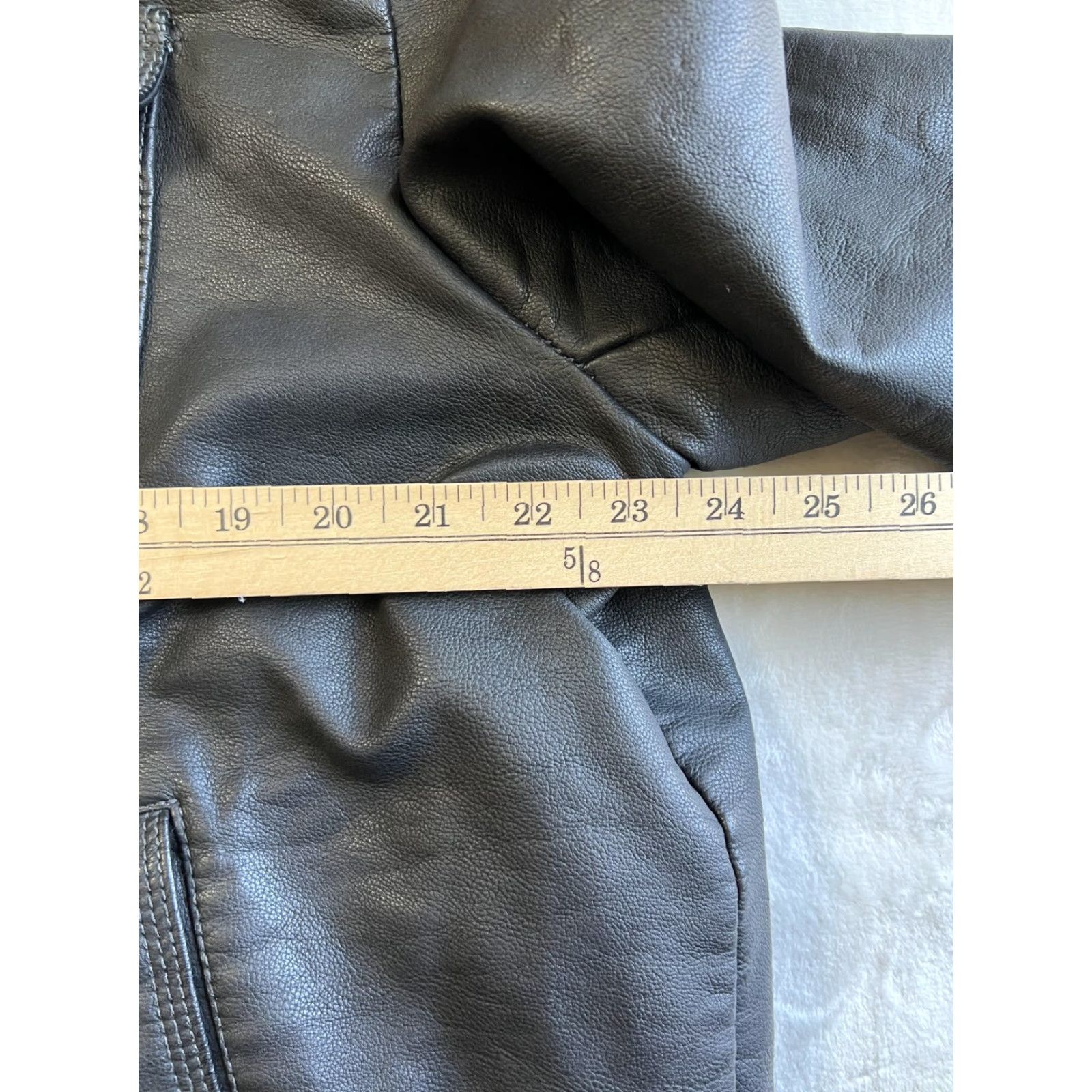 Levi's Levi's Jacket Mens XL Black Faux Leather Sherpa Lined Biker Trucker Motorcycle Size US XL / EU 56 / 4 - 5 Thumbnail