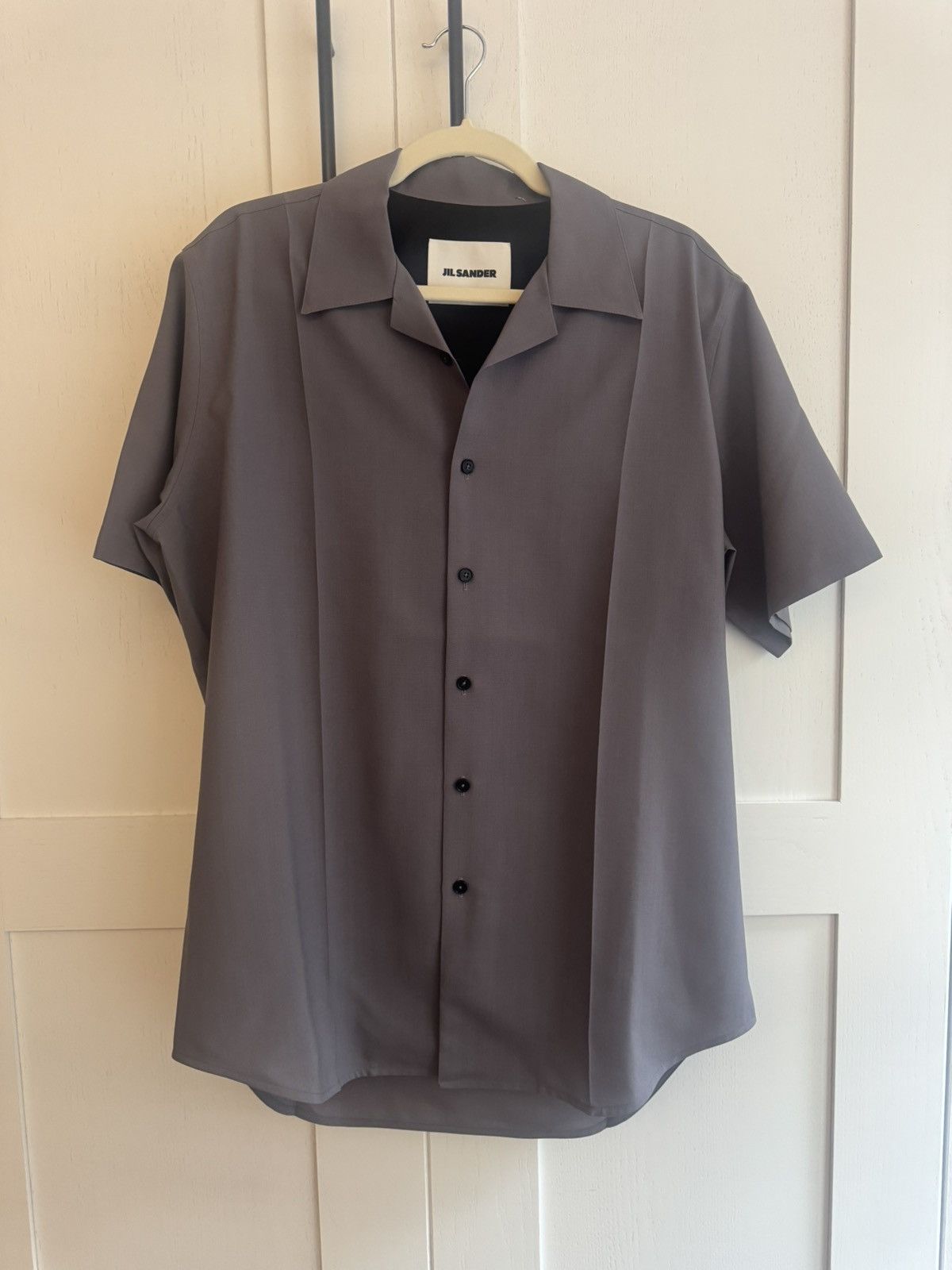 Jil Sander Jil Sander Wool Short-Sleeve Shirt Size US S / EU 44-46 / 1 - 2 Thumbnail