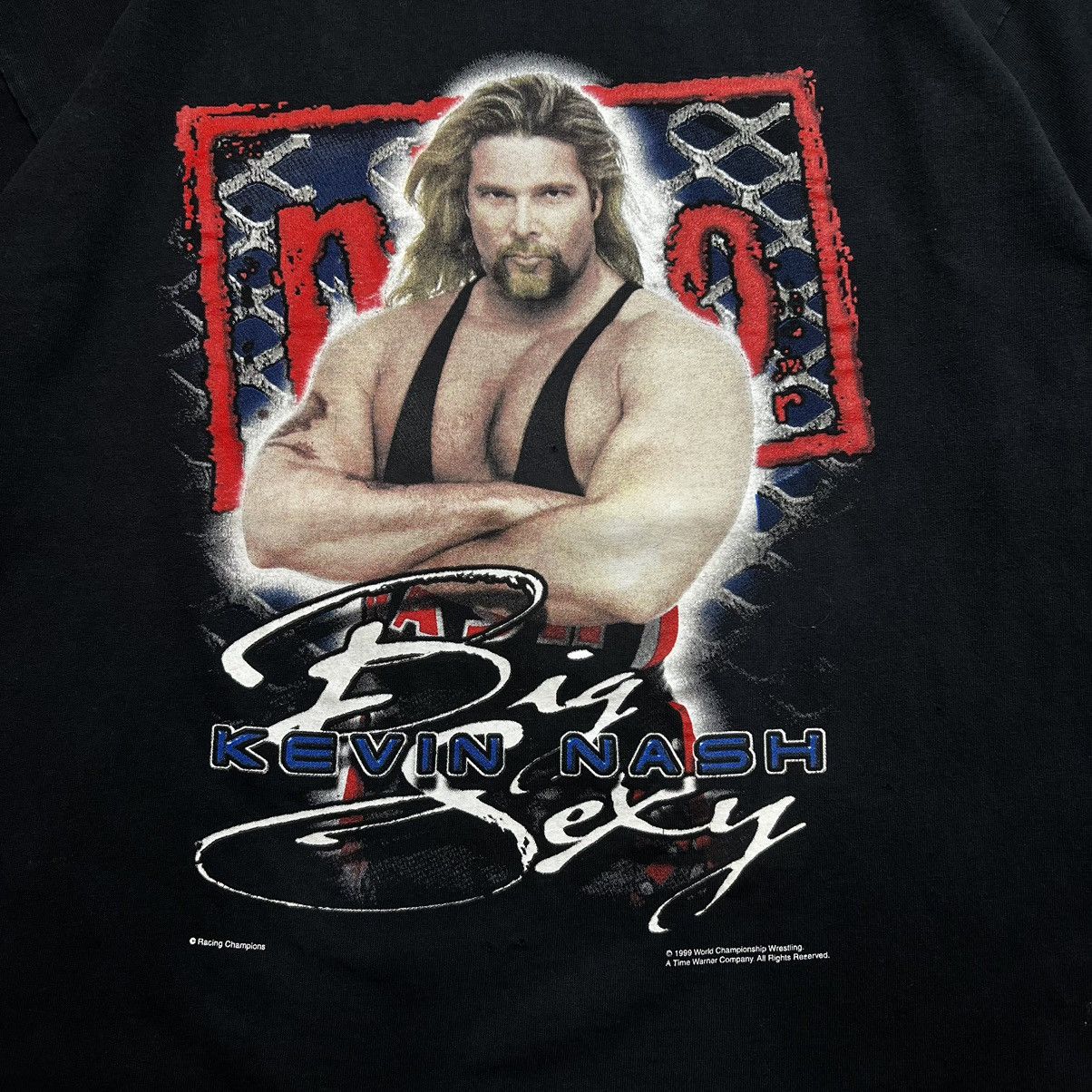 Vintage × WCW/nWo × WWE Vintage 90s Kevin Nash NWO T-Shirt Size US XL / EU 56 / 4 - 5 Thumbnail
