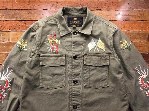 Neighborhood NEIGHBORHOOD Olive Embroidered Jacket L Size US L / EU 52-54 / 3 - 1 Thumbnail