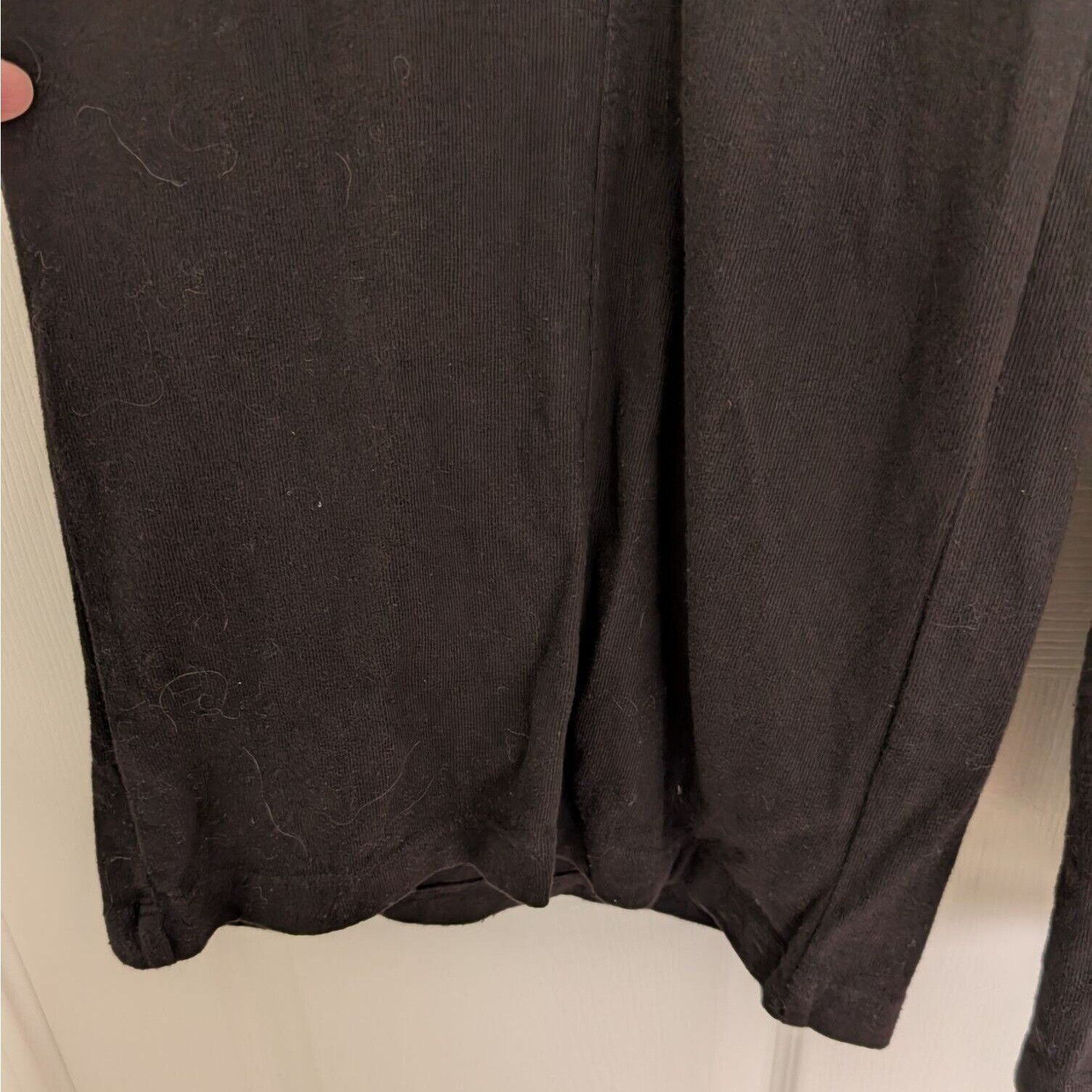 Designer Wilt Wide Leg Pull On Pants Womens Size Large Black 100% Cot Size 32" / US 10 / IT 46 - 3 Thumbnail