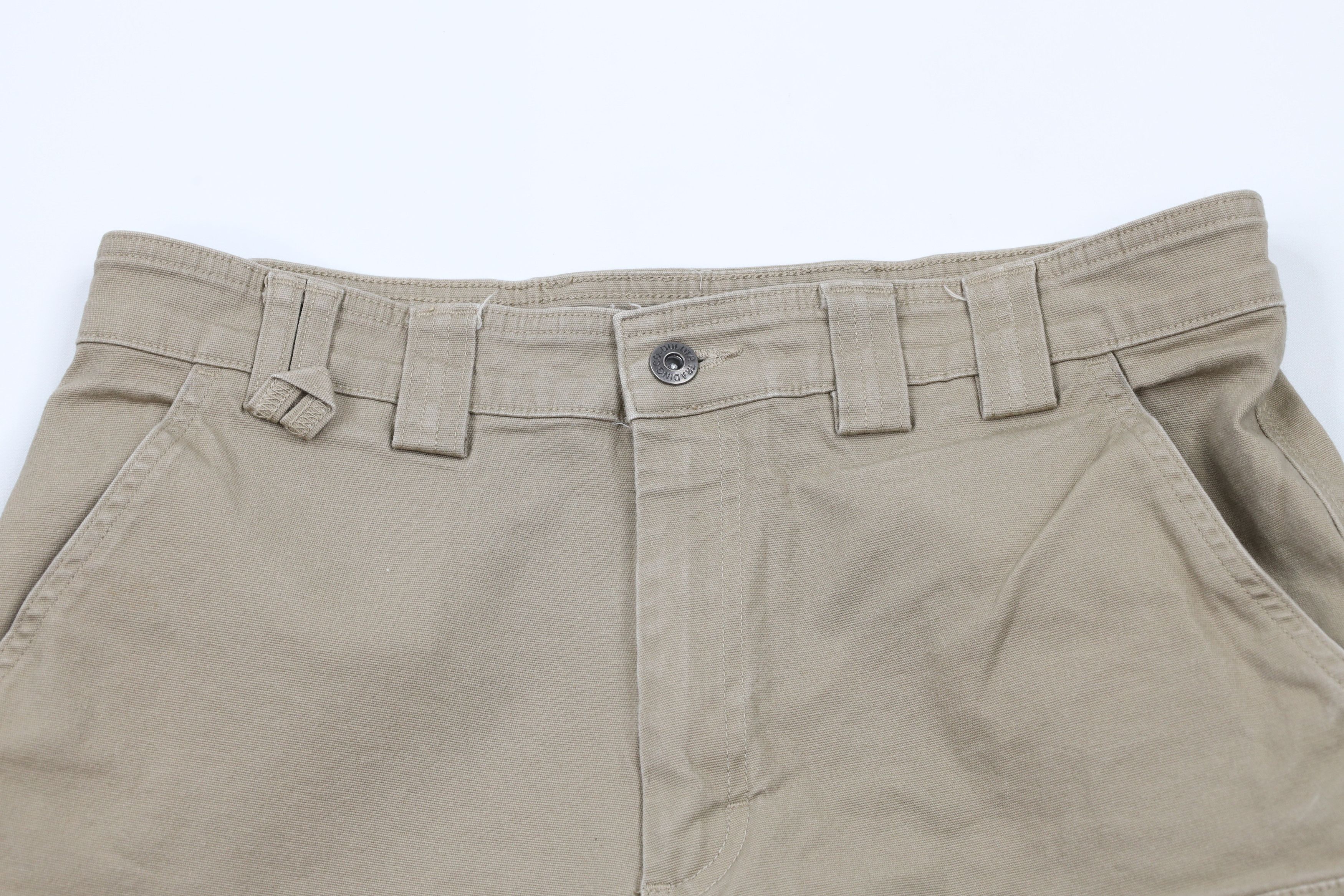 Duluth Trading Company × Vintage Duluth Trading Co Relaxed Fit Canvas Cargo Shorts Beige Size US 34 / EU 50 - 2 Thumbnail