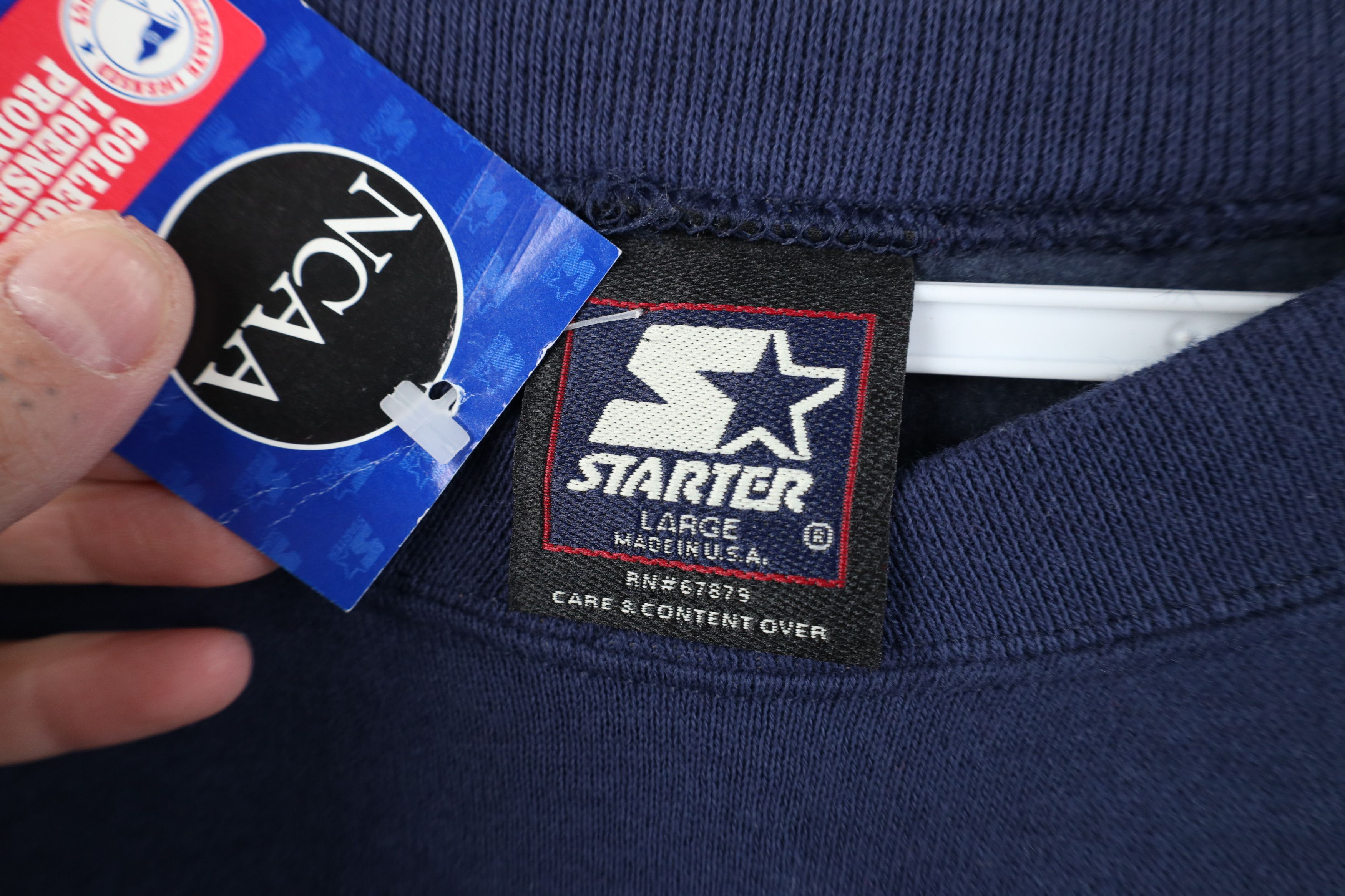 Starter Deadstock Vintage 90s Starter University Michigan Sweatshirt Size US L / EU 52-54 / 3 - 7 Thumbnail