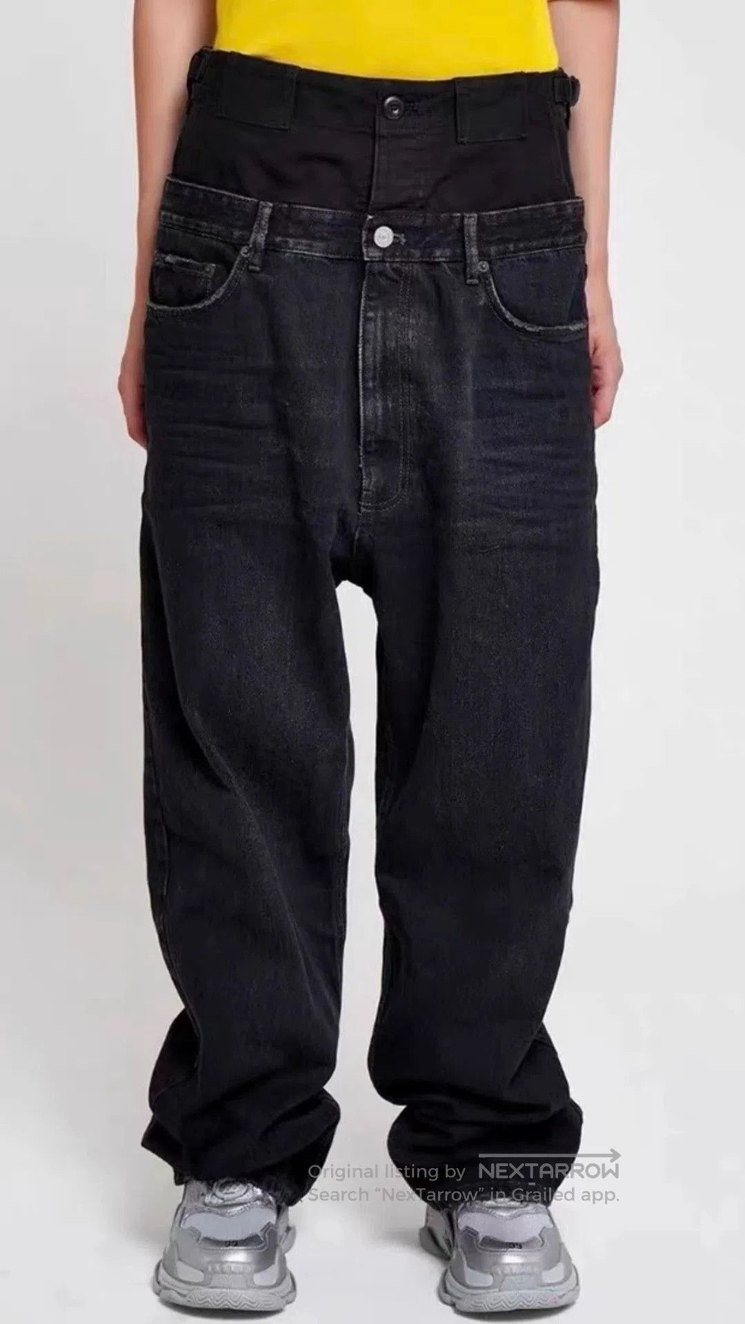 Balenciaga Black Denim Relaxed Fit Pants Size 28. Size US 28 / EU 44 - 1 Thumbnail