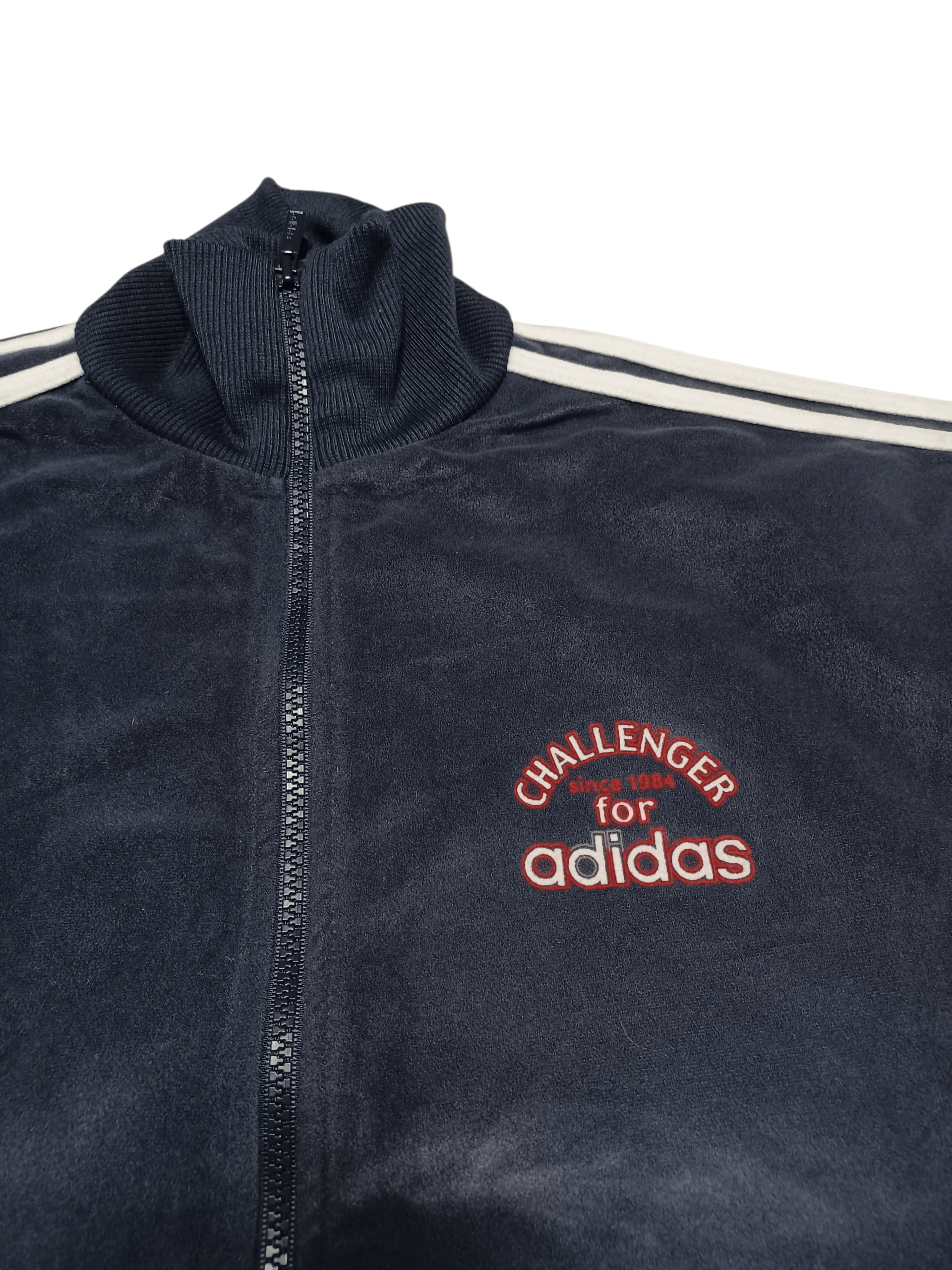 Adidas CHALLENGER ADIDAS VINTAGE 2003 VELOUR TRACK JACKET Size US M / EU 48-50 / 2 - 2 Thumbnail