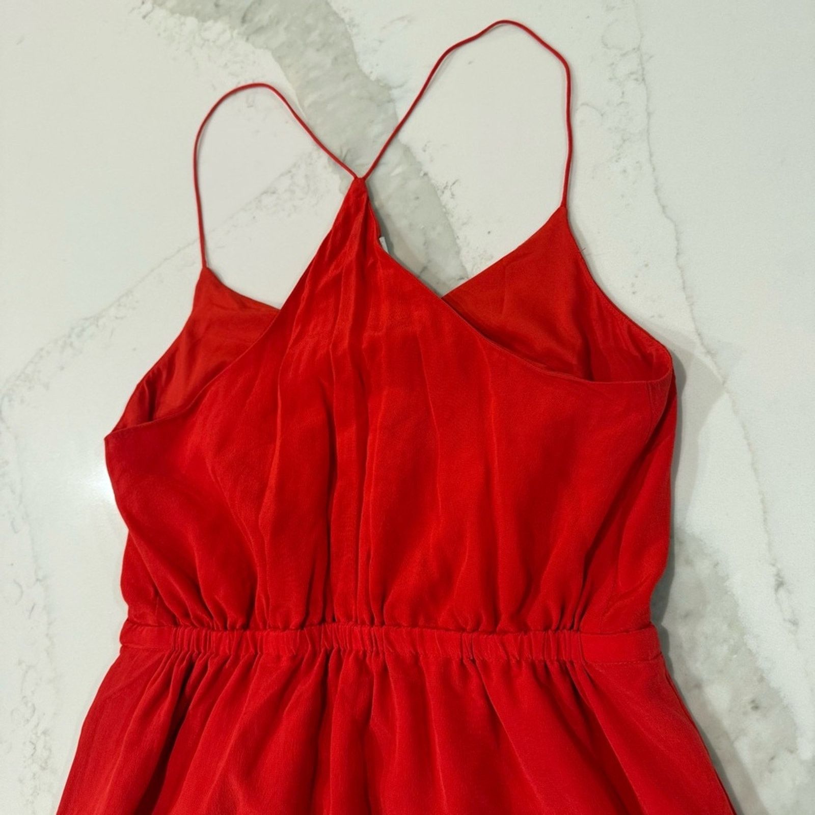 Madewell Madewell Silk Starview Cami Mini Dress Women’s Size 00 Red Size XXS / US 00 / IT 34 - 8 Thumbnail