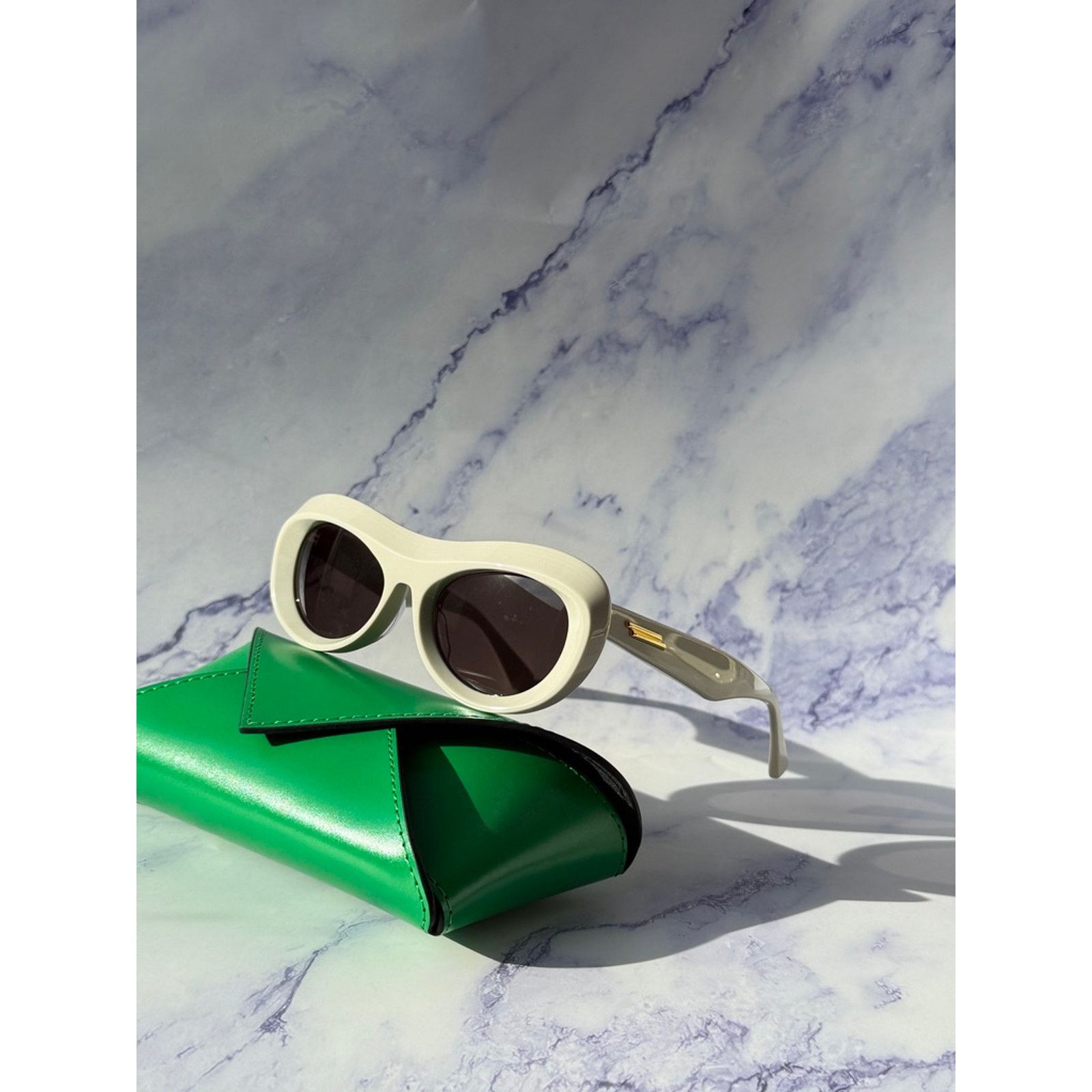 Bottega Veneta NEW Bottega Veneta BV1284S Ivory Mask Aviator Sunglasses Size ONE SIZE - 4 Thumbnail