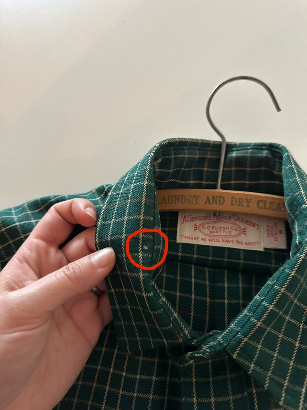 Filson Vintage Filson Northwest Wool Long Sleeve Shirt Green Plaid Size US M / EU 48-50 / 2 - 5 Thumbnail
