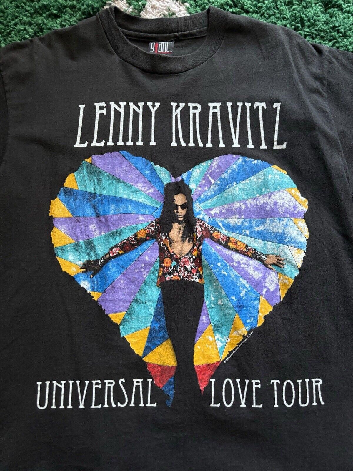 Giant Vintage 1993 Lenny Kravitz Universal Love Your T-shirt XL Size US XL / EU 56 / 4 - 3 Thumbnail