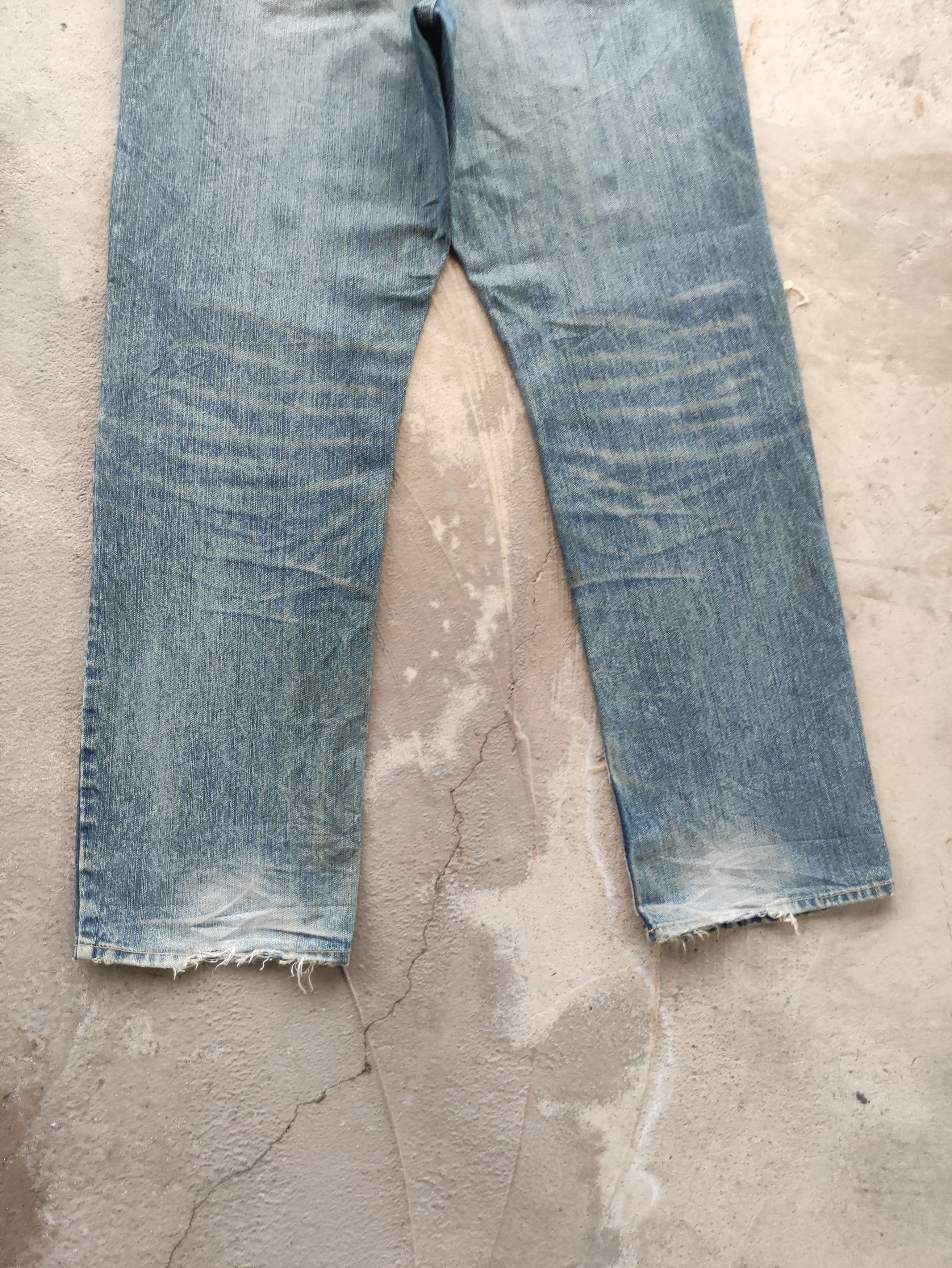 Japanese Brand Vintage Amore Puro Baggy Jean Distressed Faded Denim Size US 34 / EU 50 - 10 Thumbnail