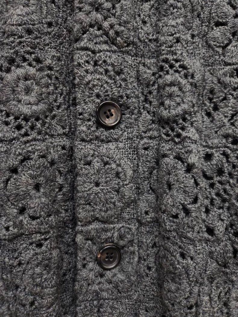 Other Comme Des Garcons Crochet knit cardigan jacket Size L / US 10 / IT 46 - 4 Thumbnail