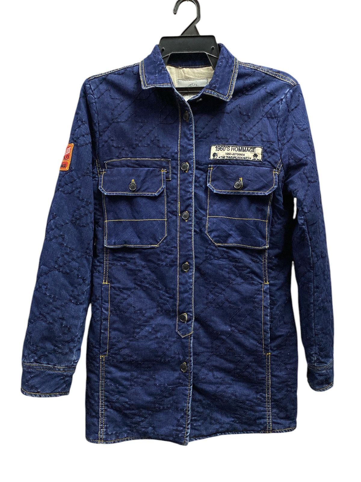 Japanese Brand LESHOP DENIM WITH PATCHES Size S / US 4 / IT 40 - 1 Thumbnail