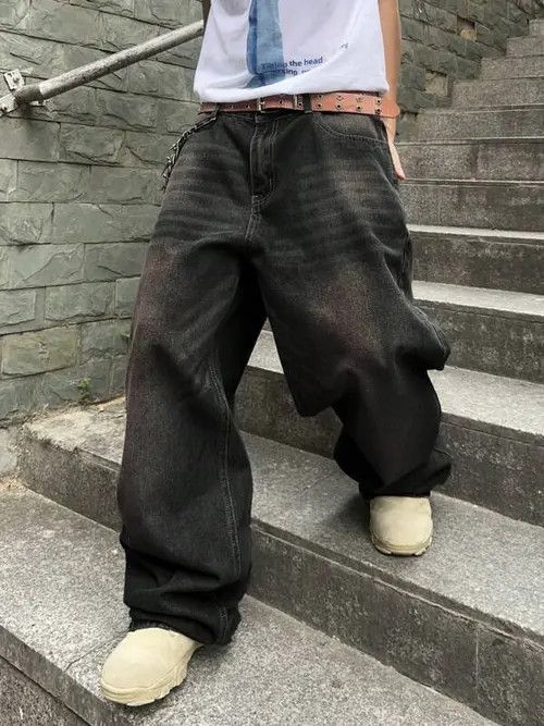 Jean Washed Baggy Denim Jeans Size US 30 / EU 46 - 2 Thumbnail