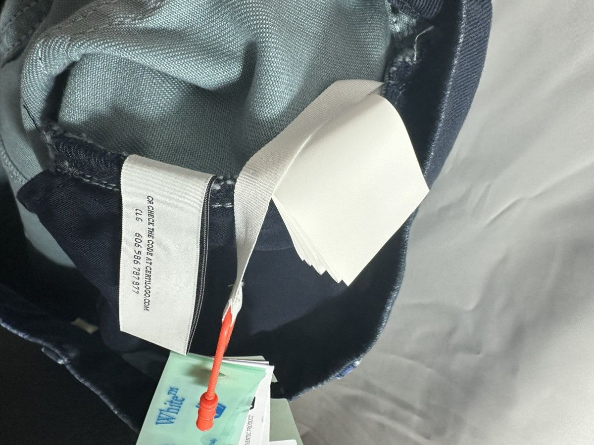 Off-White Off White Blue Camo Pants Size US 33 - 6 Thumbnail