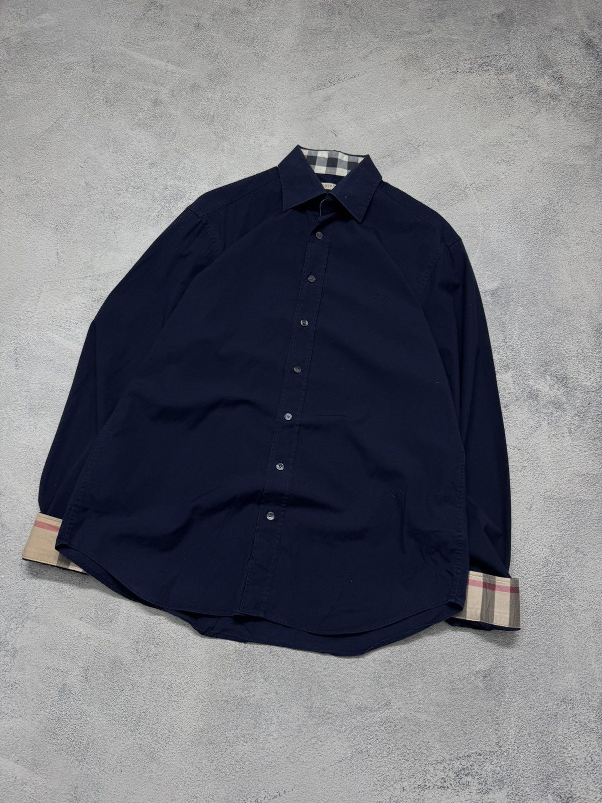 Burberry Vintage Y2k Luxury Burberry Brit Button-Up Shirt Size US L / EU 52-54 / 3 - 1 Thumbnail