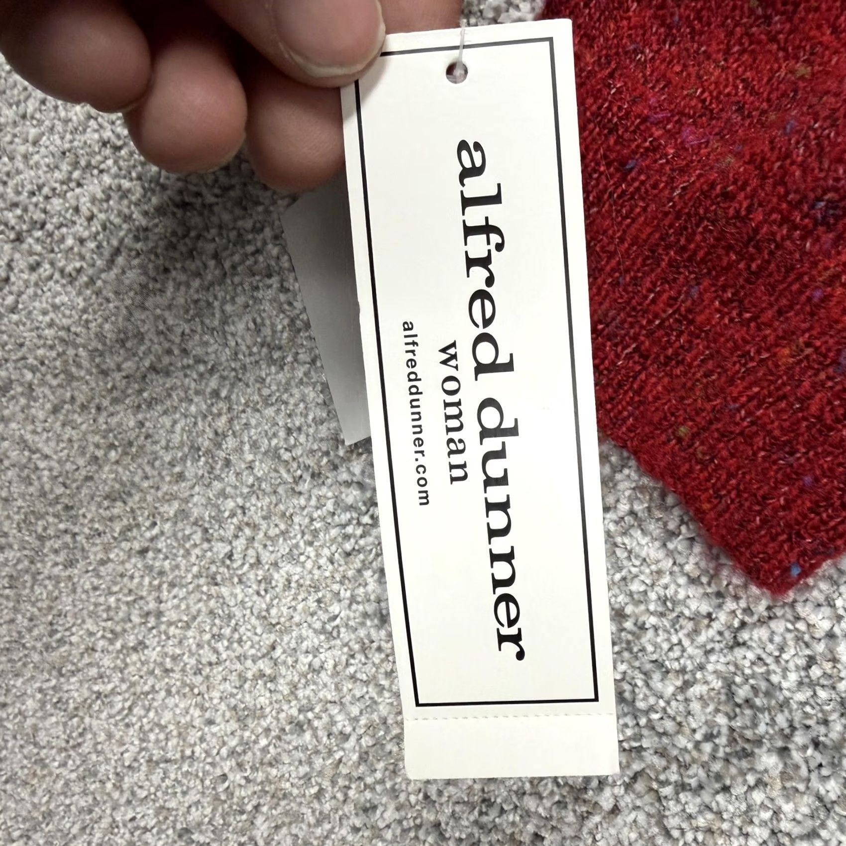Vintage VINTAGE Alfred Dunner Sweater 2X Plus Long Sleeve Solid Knit Pullover Red 90s Bohemian Cozy Hygge Womens Size XXL / US 16-18 / IT 52-54 - 4 Thumbnail