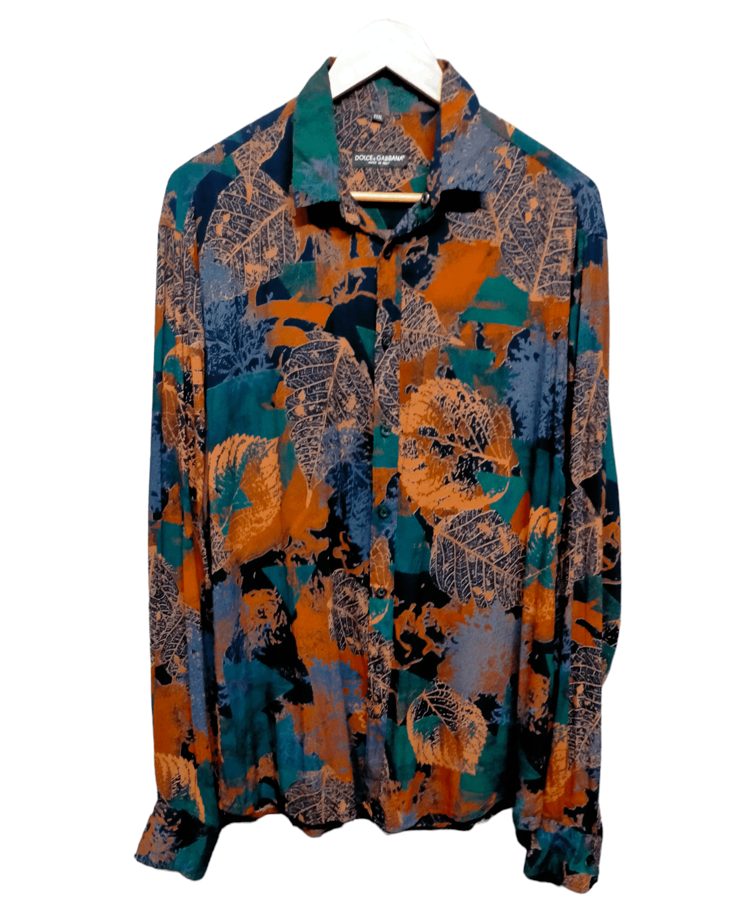 image of Dolce Gabbana Dolce&gabbana Hawaiian Button Ups Shirt Office in Brown, Men's (Size 2XL)