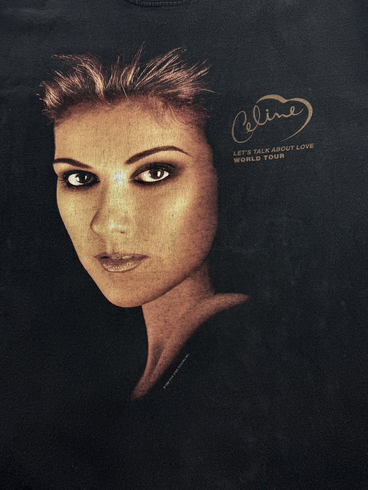 Vintage CELINE DION WORLD TOUR 90’s T-SHIRT Size US L / EU 52-54 / 3 - 3 Thumbnail