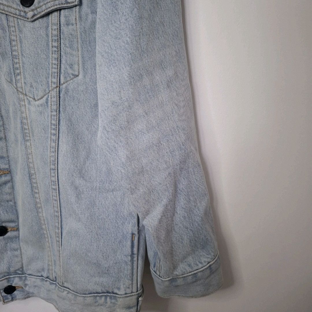 Alexander Wang ALEXANDER WANG Bleach Blue Oversized Daze Denim Jacket Size US XS / EU 42 / 0 - 5 Thumbnail