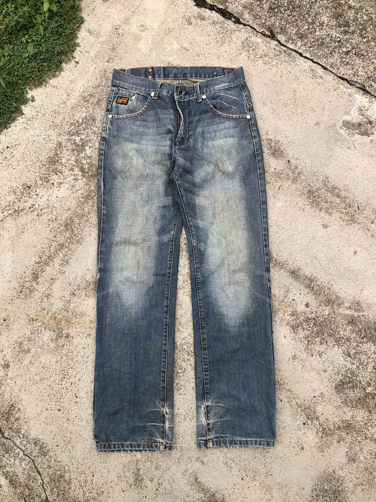 G-Star WIDE LEG WASHED BLUE DENIM BY GSTAR Size US 31 - 1 Thumbnail