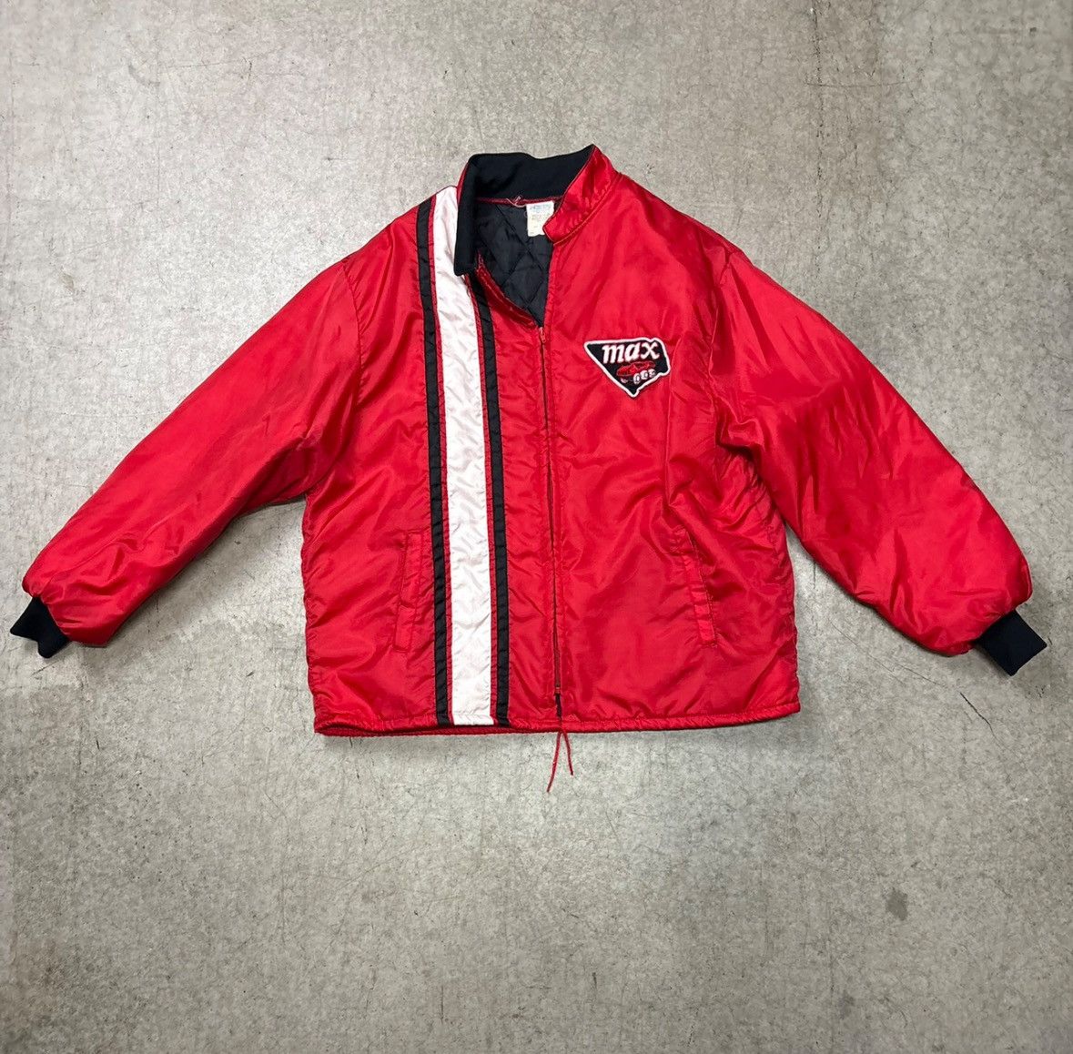 American Apparel Vintage 80s Max Speed bomber jacket Size US XL / EU 56 / 4 - 1 Thumbnail