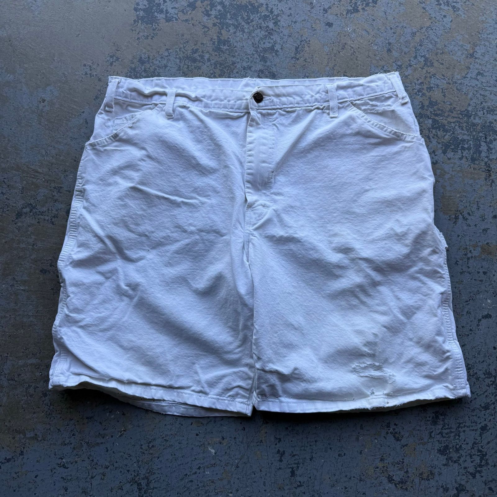 Dickies Vintage Dickies White Painter Carpenter Shorts Size US 38 / EU 54 - 3 Thumbnail