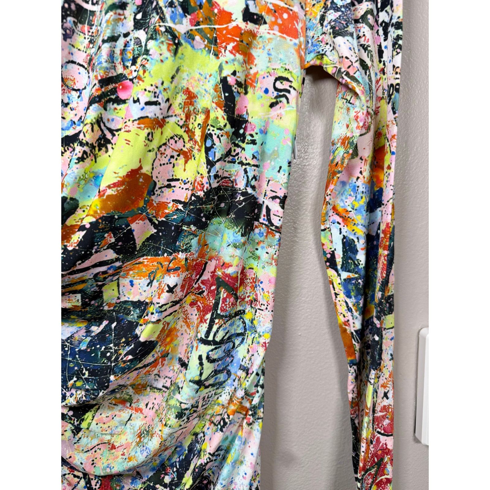 Dsquared2 NWOT DSquared2 Abstract Print Long Sleeve Dress S $980 Size S / US 4 / IT 40 - 10 Thumbnail