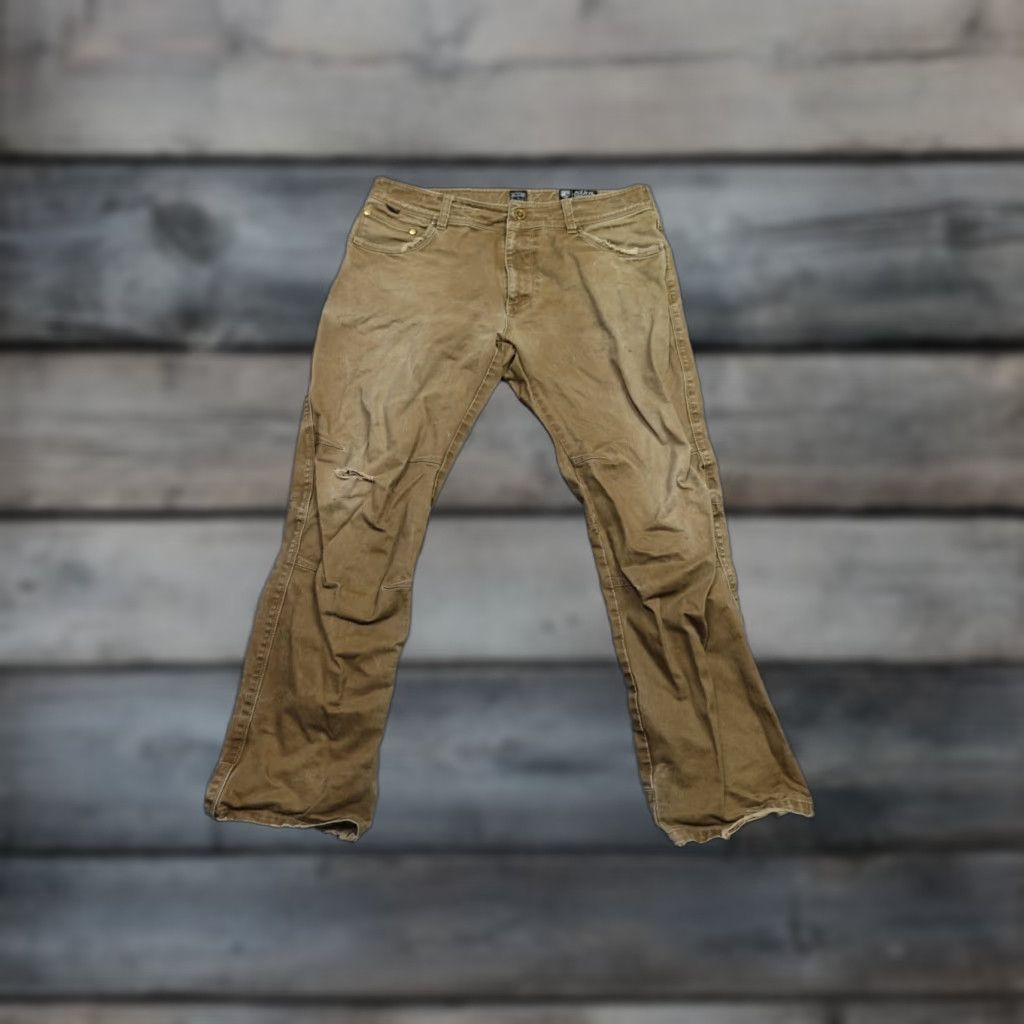 Vintage Kuhl RYDR Pants Mens 38x30 Brown Straight Hiking Heavyweight Canvas Outdoors Size US 38 / EU 54 - 1 Thumbnail