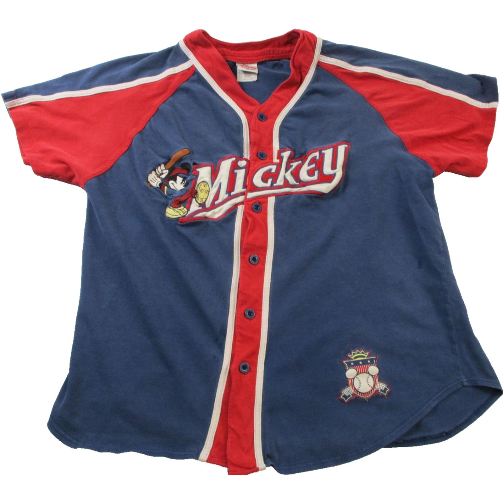 Disney Vintage Disney Store Mickey Mouse Jersey Womens L 90s 1605 Size L / US 10 / IT 46 - 1 Thumbnail