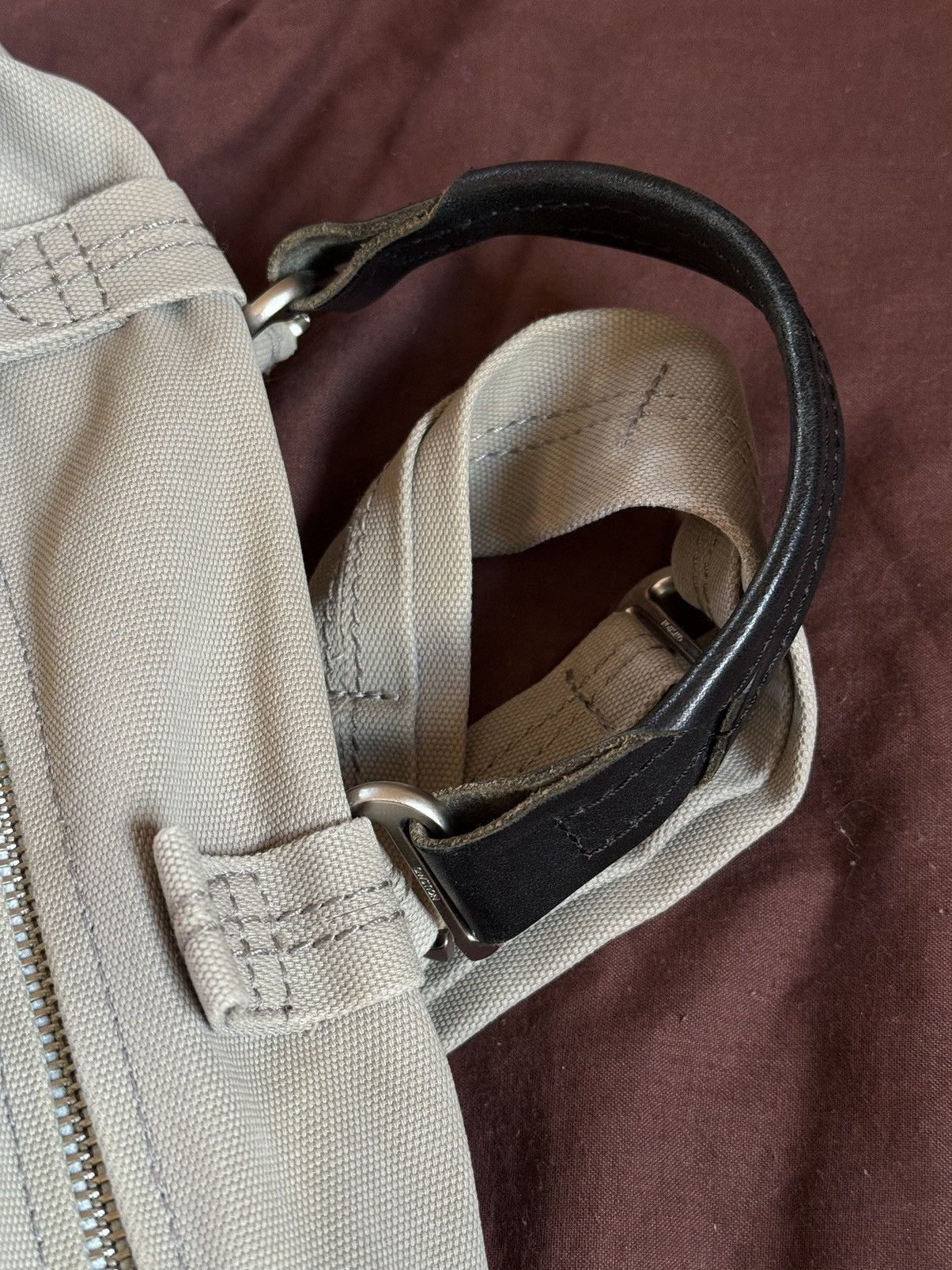 Japanese Brand × QWSTION QWSTION Bananatex laptop nylon/leather square backpack bag Size ONE SIZE - 6 Thumbnail