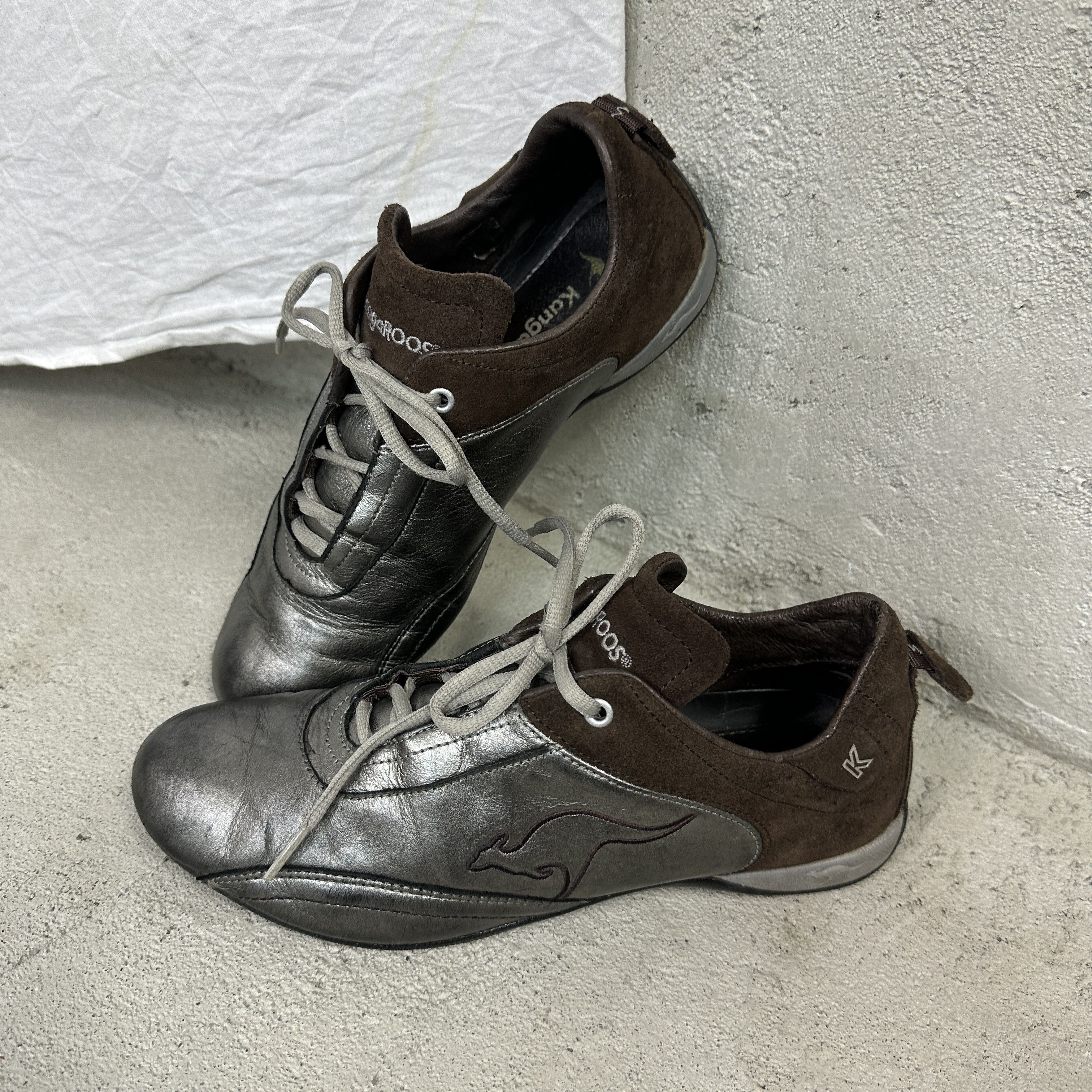 KangaROOS × Vintage Vintage y2k kangaroos silver low top racing shoes sneakers Size US 7 / EU 40 - 2 Thumbnail