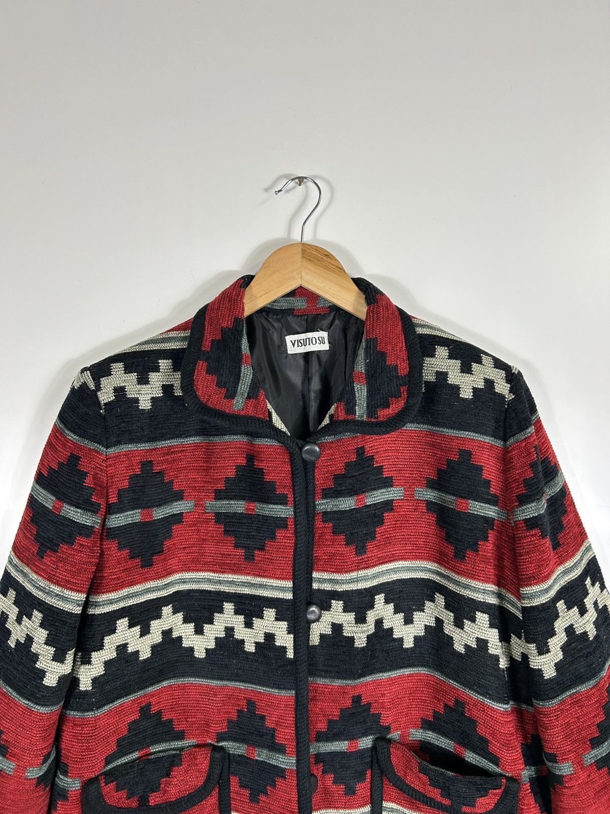Japanese Brand × Native × Vintage ⚡️Vintage Visuto Su Southwestern Button Jacket Size L / US 10 / IT 46 - 4 Thumbnail