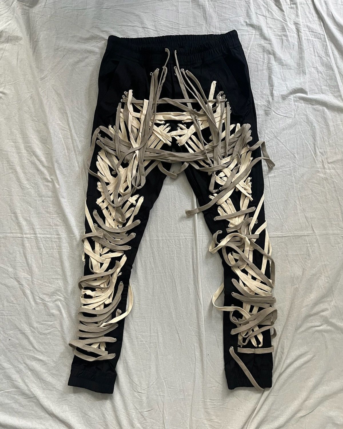 Rick Owens rick owens ss20 mega lace pant Size US 34 / EU 50 - 1 Thumbnail