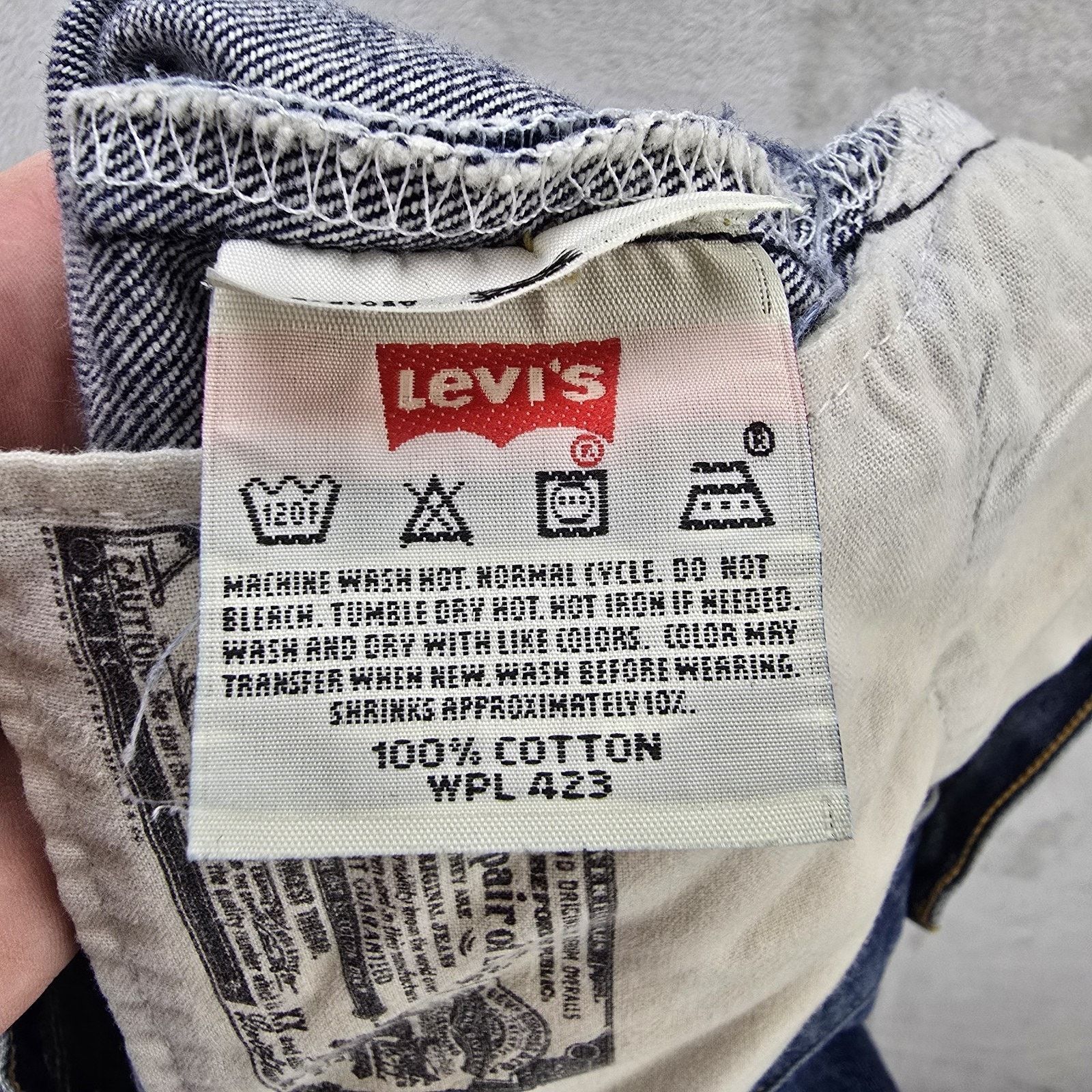 Levi's Vintage Levis Jeans Mens 40x32 (Fits 38x28) Denim 501 Y2K Size US 38 / EU 54 - 6 Thumbnail